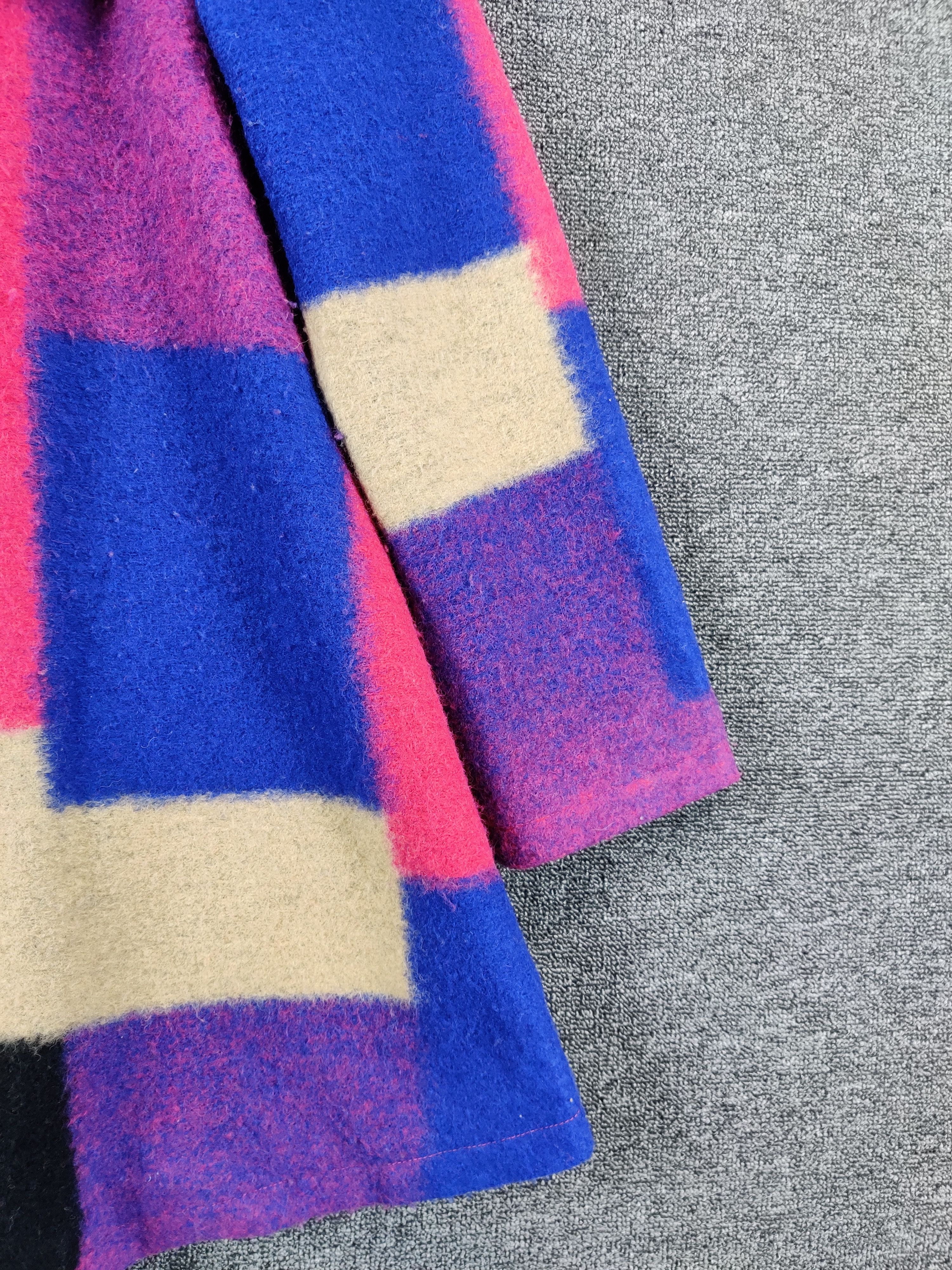 Japanese Brand Vintage Via Faburrica Wool Plaid Coat Nice Design Size US M / EU 48-50 / 2 - 3 Thumbnail