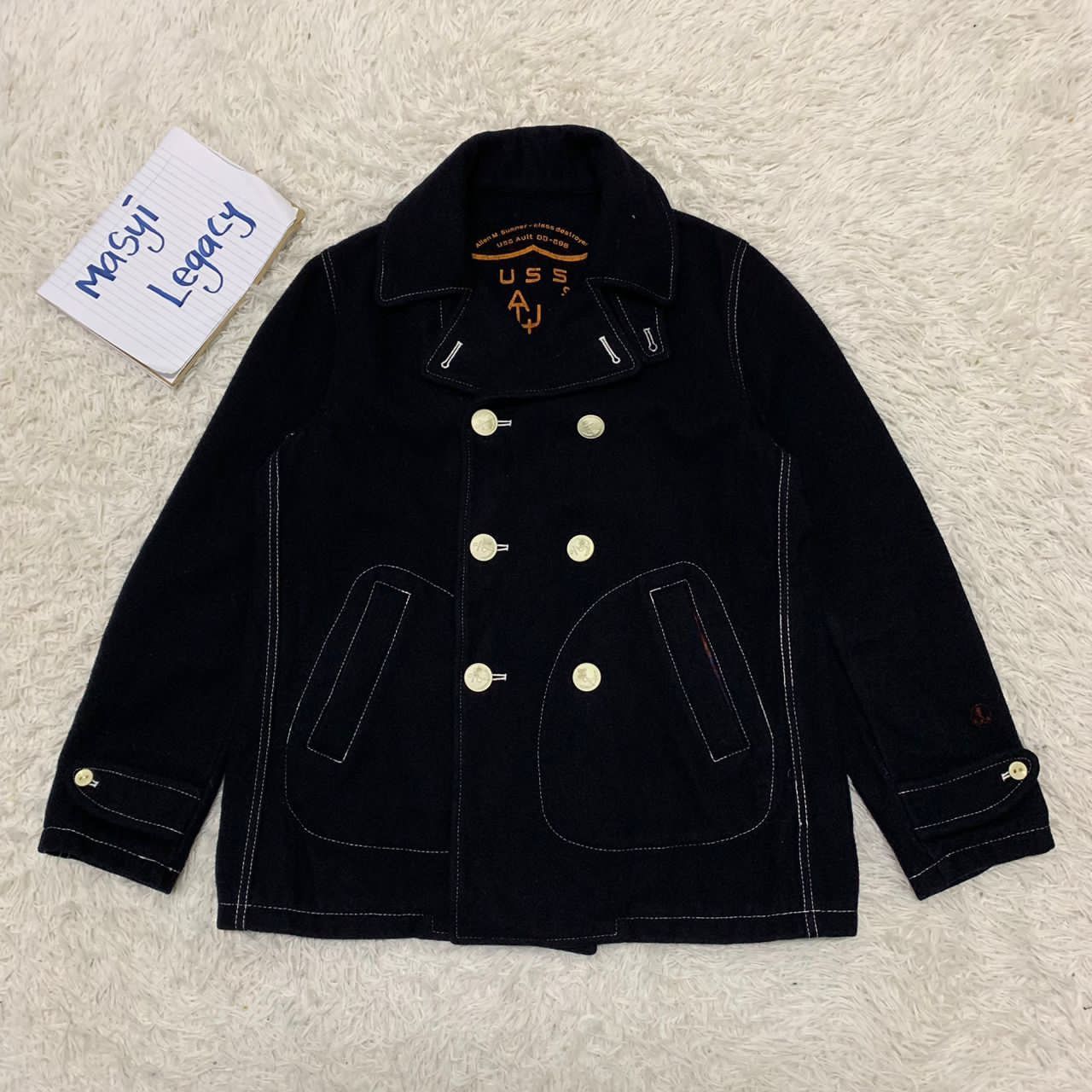 Japanese Brand Allen M.Sumner USS Ault DD698 jacket hand made in Japan Size US M / EU 48-50 / 2 - 1 Thumbnail