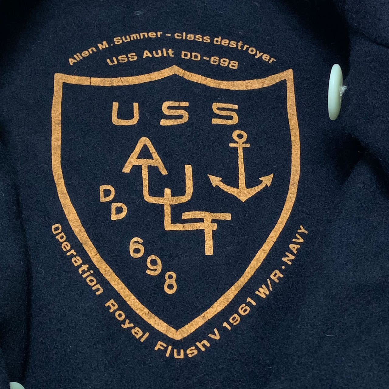 Japanese Brand Allen M.Sumner USS Ault DD698 jacket hand made in Japan Size US M / EU 48-50 / 2 - 9 Thumbnail