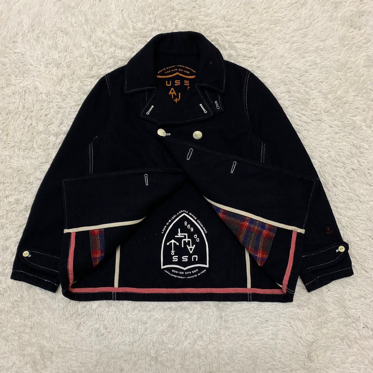 Japanese Brand Allen M.Sumner USS Ault DD698 jacket hand made in Japan Size US M / EU 48-50 / 2 - 3 Thumbnail