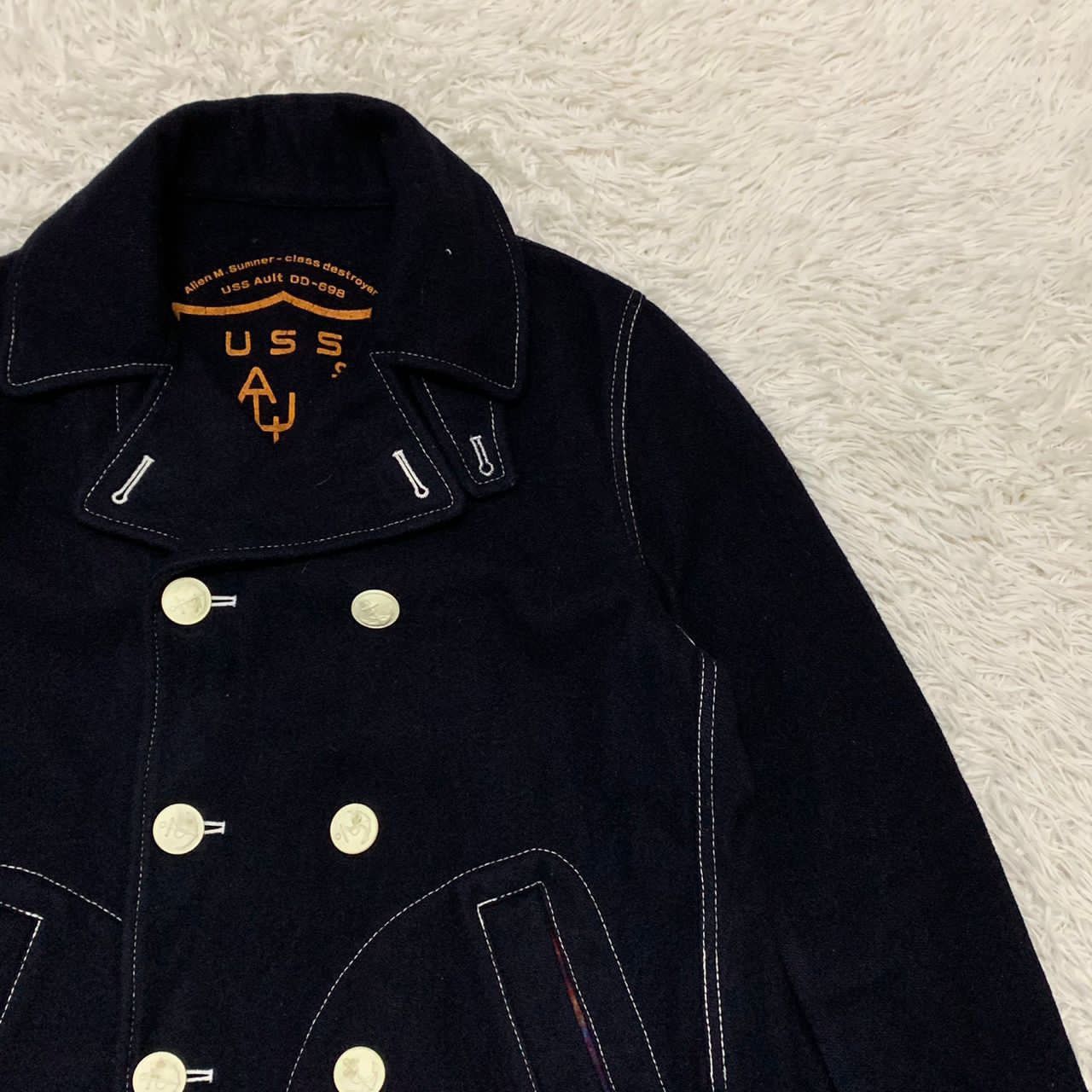 Japanese Brand Allen M.Sumner USS Ault DD698 jacket hand made in Japan Size US M / EU 48-50 / 2 - 4 Thumbnail