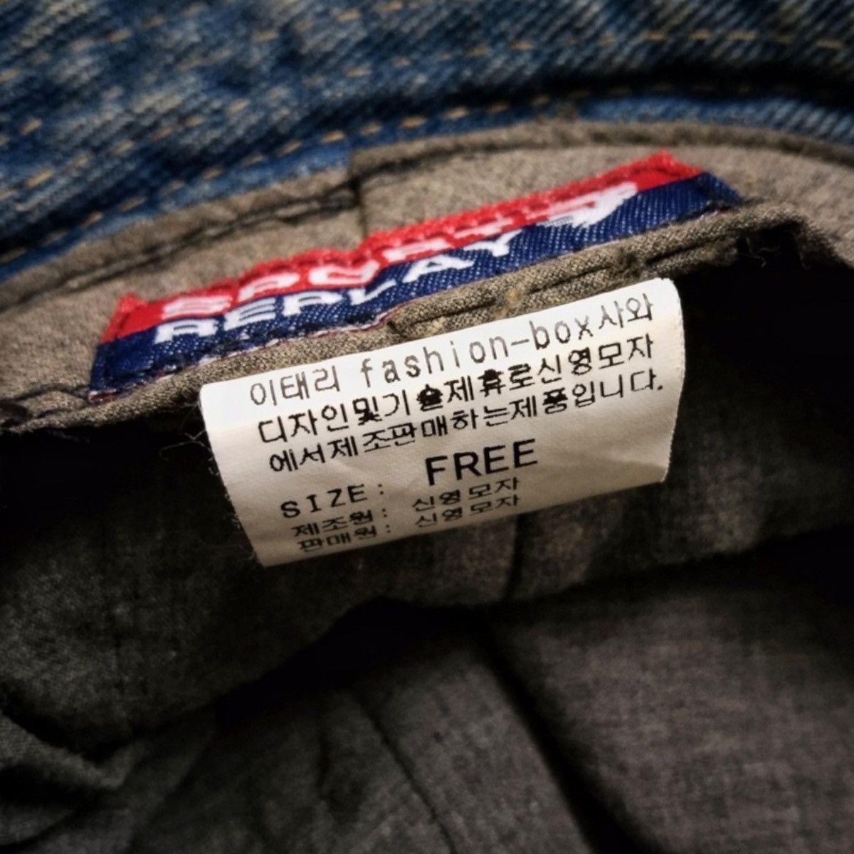 Designer × Golden Denim × Vintage RARE VINTAGE DENIM BUCKET HAT SPORT REPLAY Size ONE SIZE - 12 Thumbnail