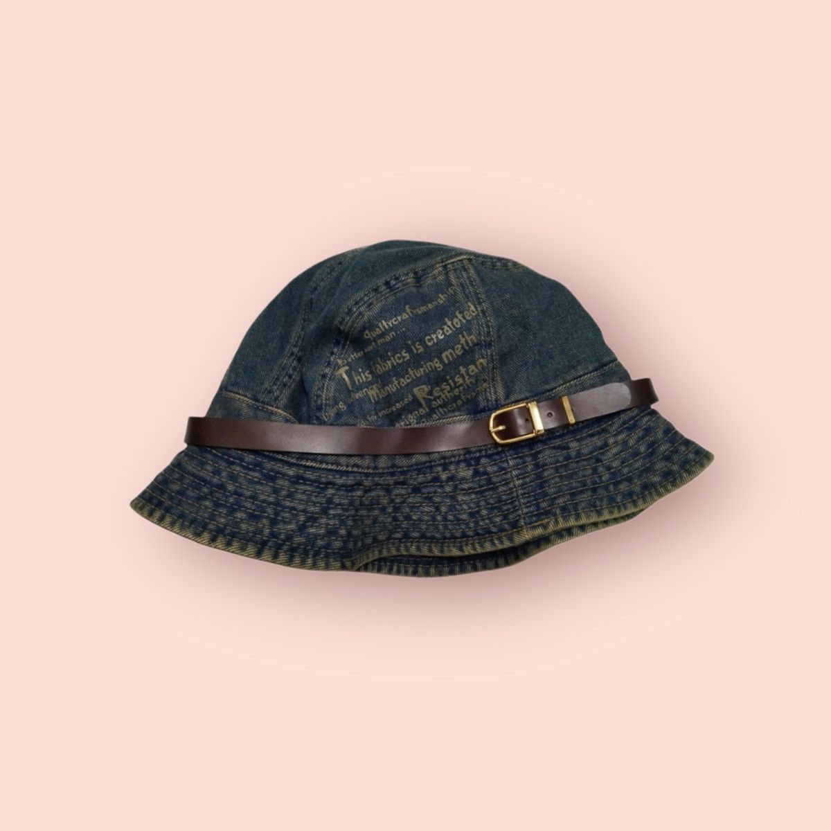 Designer × Golden Denim × Vintage RARE VINTAGE DENIM BUCKET HAT SPORT REPLAY Size ONE SIZE - 3 Thumbnail