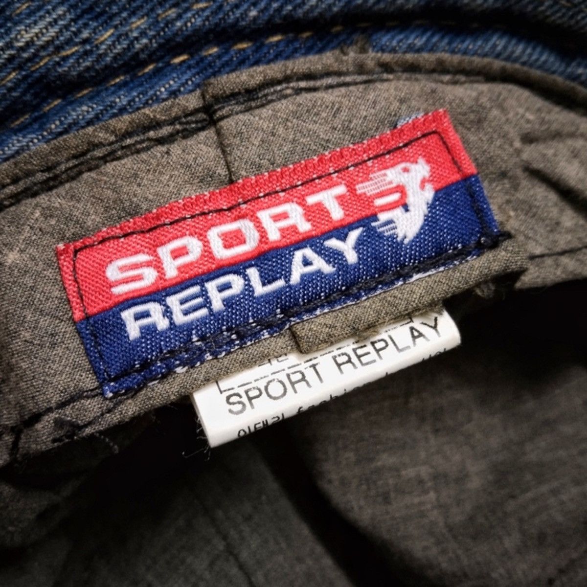 Designer × Golden Denim × Vintage RARE VINTAGE DENIM BUCKET HAT SPORT REPLAY Size ONE SIZE - 11 Thumbnail