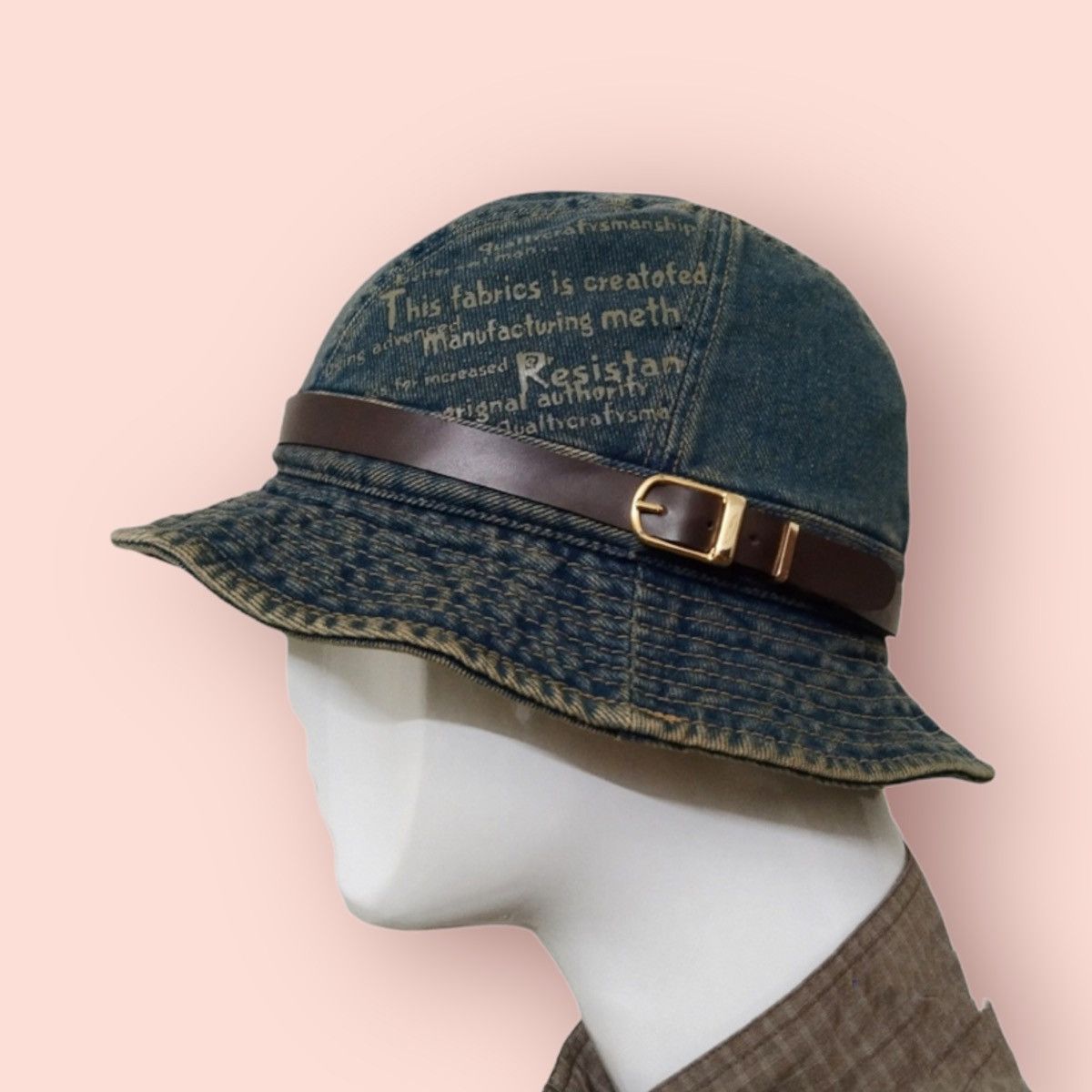 Designer × Golden Denim × Vintage RARE VINTAGE DENIM BUCKET HAT SPORT REPLAY Size ONE SIZE - 1 Thumbnail