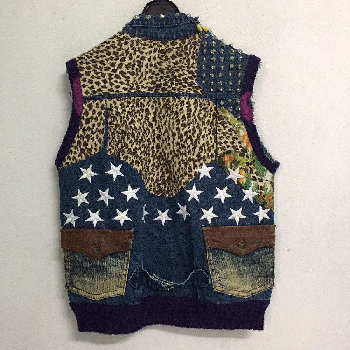 Denime Glued Patchy Custom Made Punk Vest Like Greg Lauren Design Size US M / EU 48-50 / 2 - 11 Thumbnail