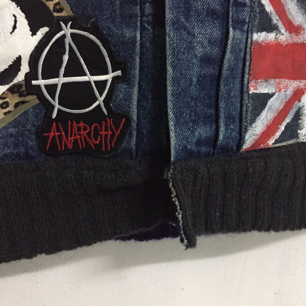 Denime Glued Patchy Custom Made Punk Vest Like Greg Lauren Design Size US M / EU 48-50 / 2 - 10 Thumbnail