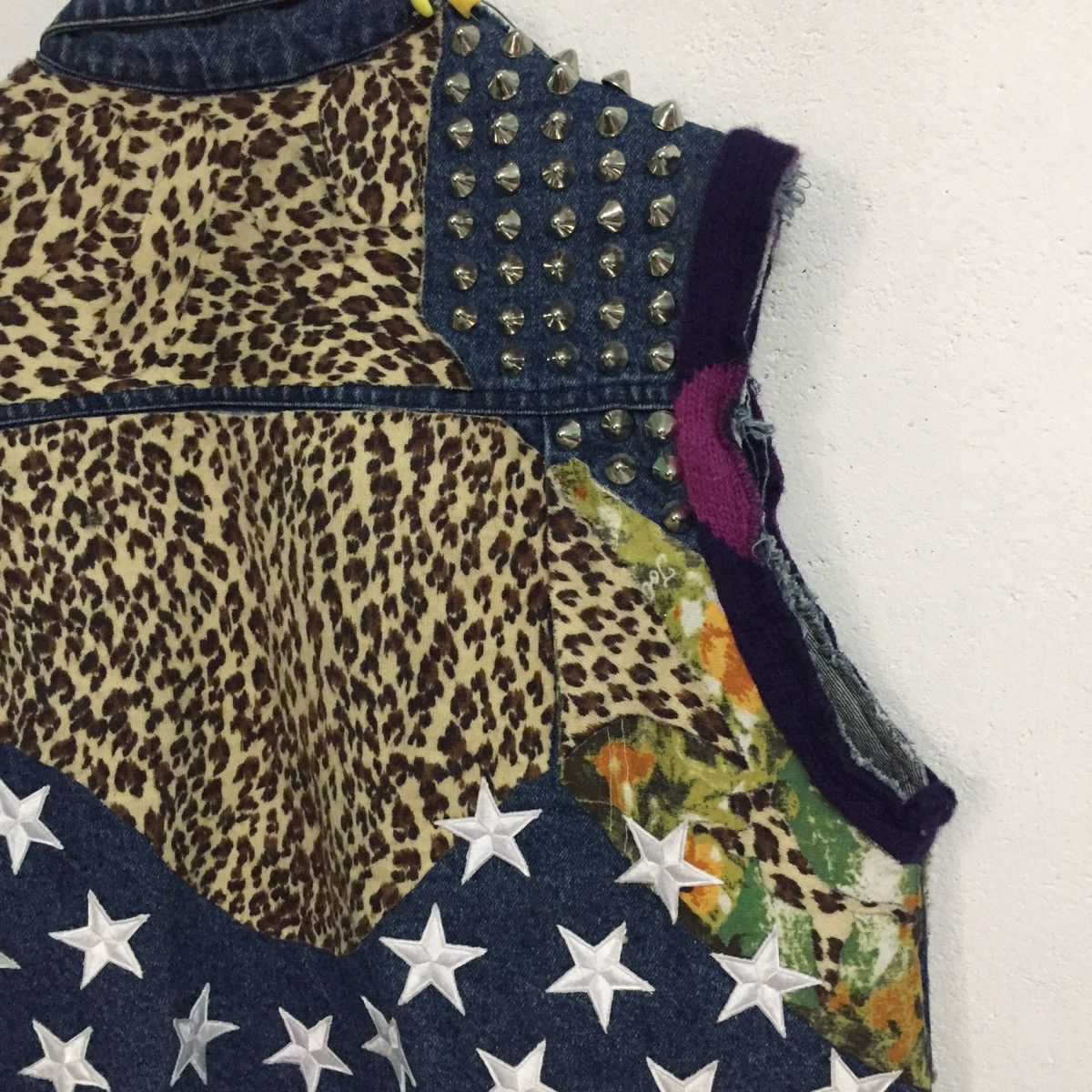 Denime Glued Patchy Custom Made Punk Vest Like Greg Lauren Design Size US M / EU 48-50 / 2 - 12 Thumbnail