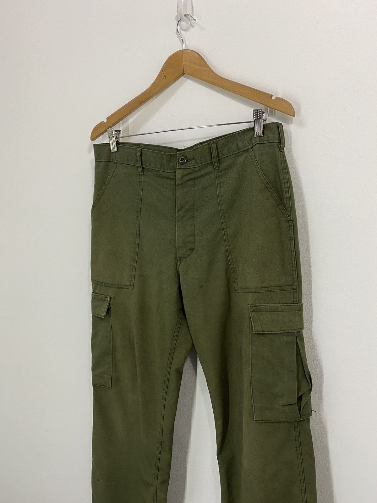 Vintage Vintage Military Fatigue Cargo pants Design Size US 34 / EU 50 - 6 Thumbnail