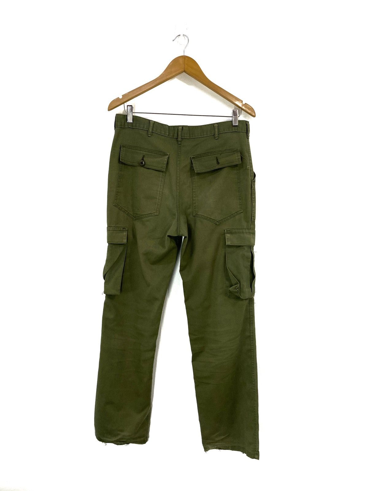 Vintage Vintage Military Fatigue Cargo pants Design Size US 34 / EU 50 - 2 Thumbnail