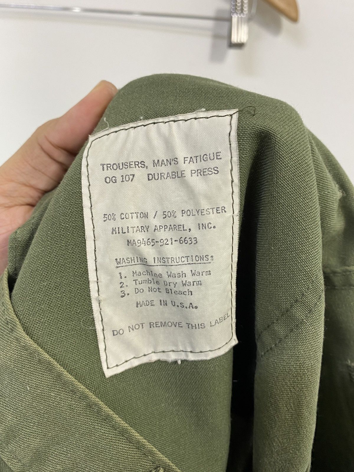 Vintage Vintage Military Fatigue Cargo pants Design Size US 34 / EU 50 - 3 Thumbnail