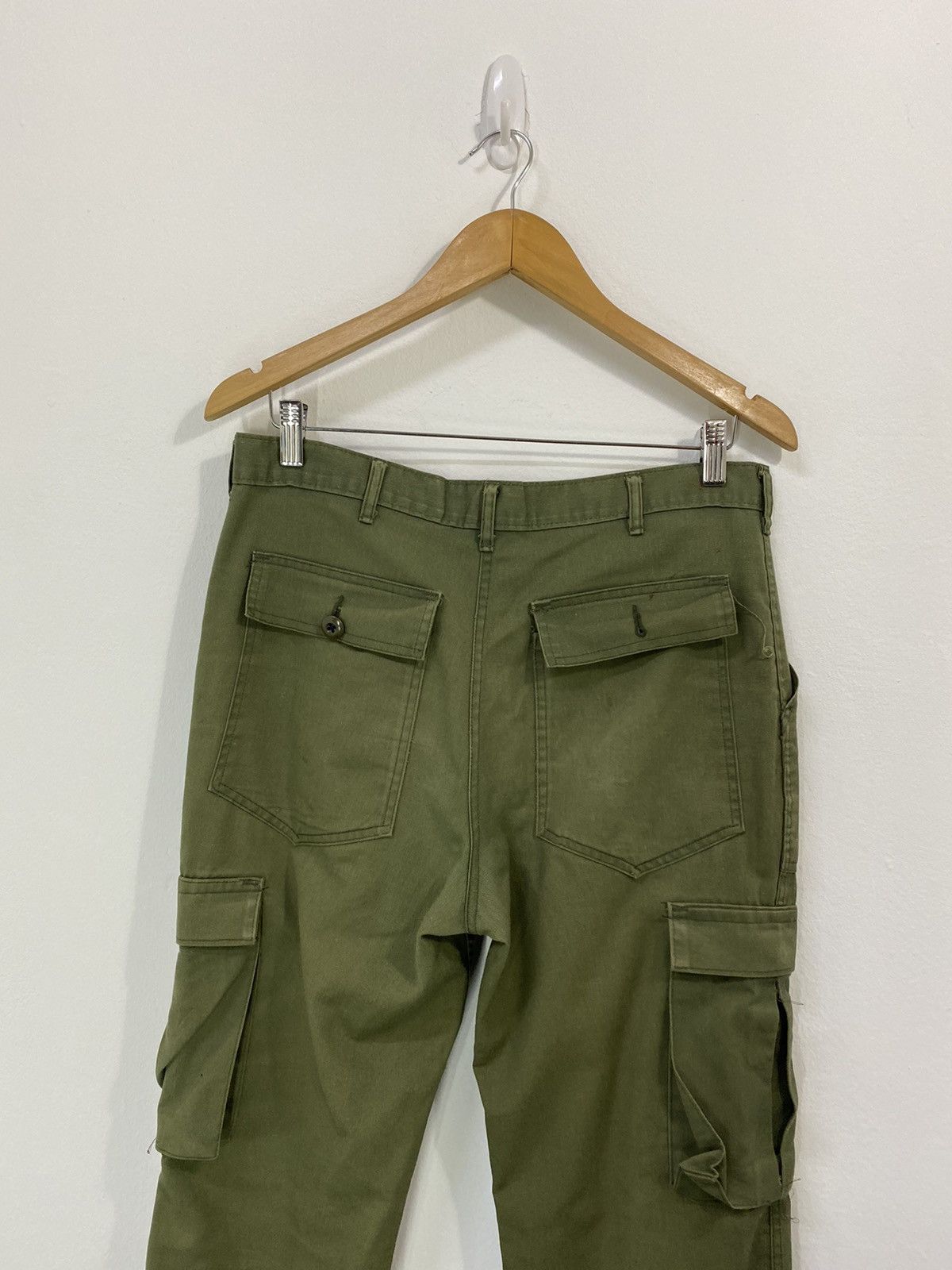 Vintage Vintage Military Fatigue Cargo pants Design Size US 34 / EU 50 - 9 Thumbnail