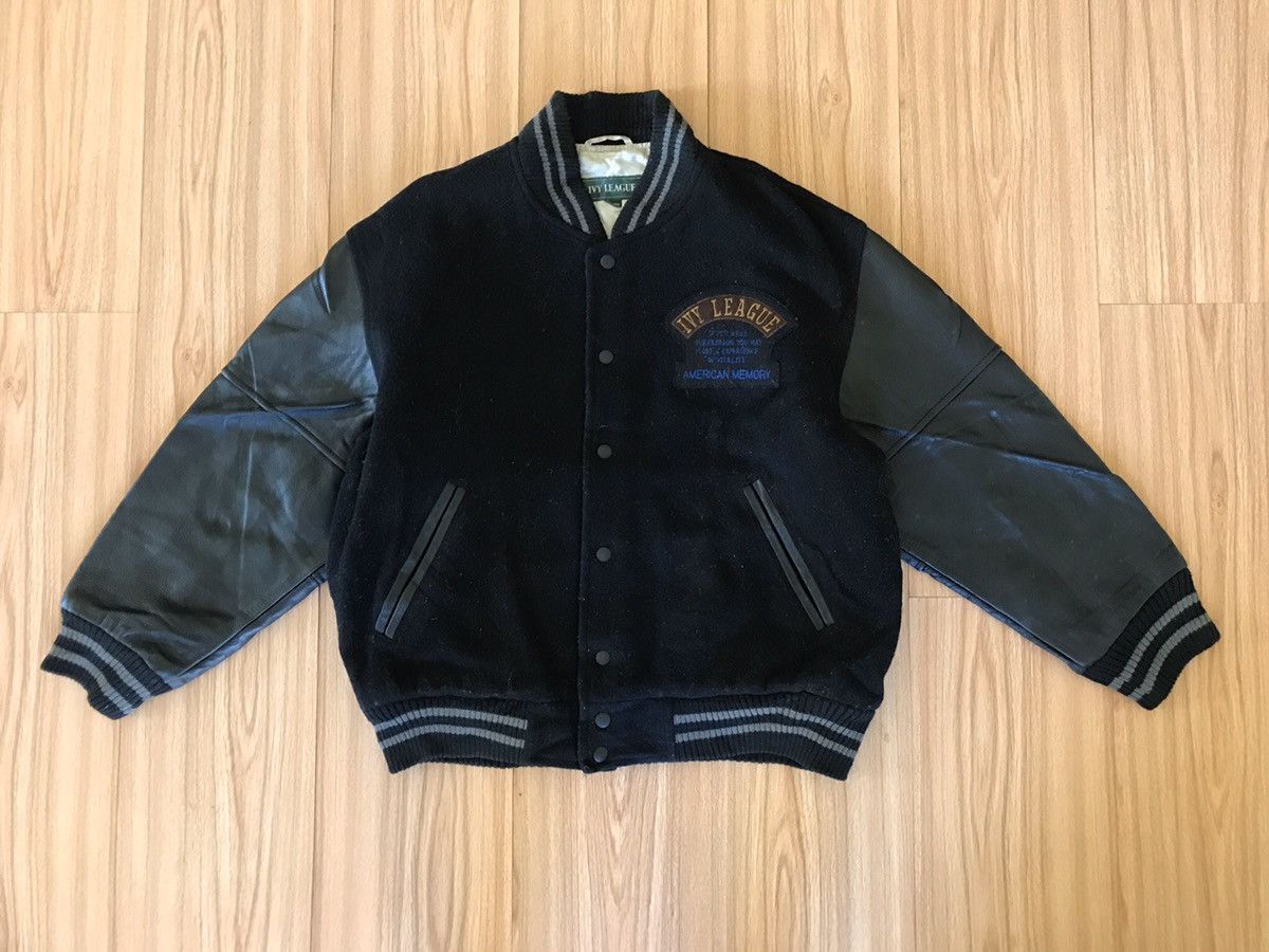 Ivy Crew 🔥RARE IVY LEAGUE VARSITY STADIUM BOMBER JACKET Size US M / EU 48-50 / 2 - 2 Thumbnail