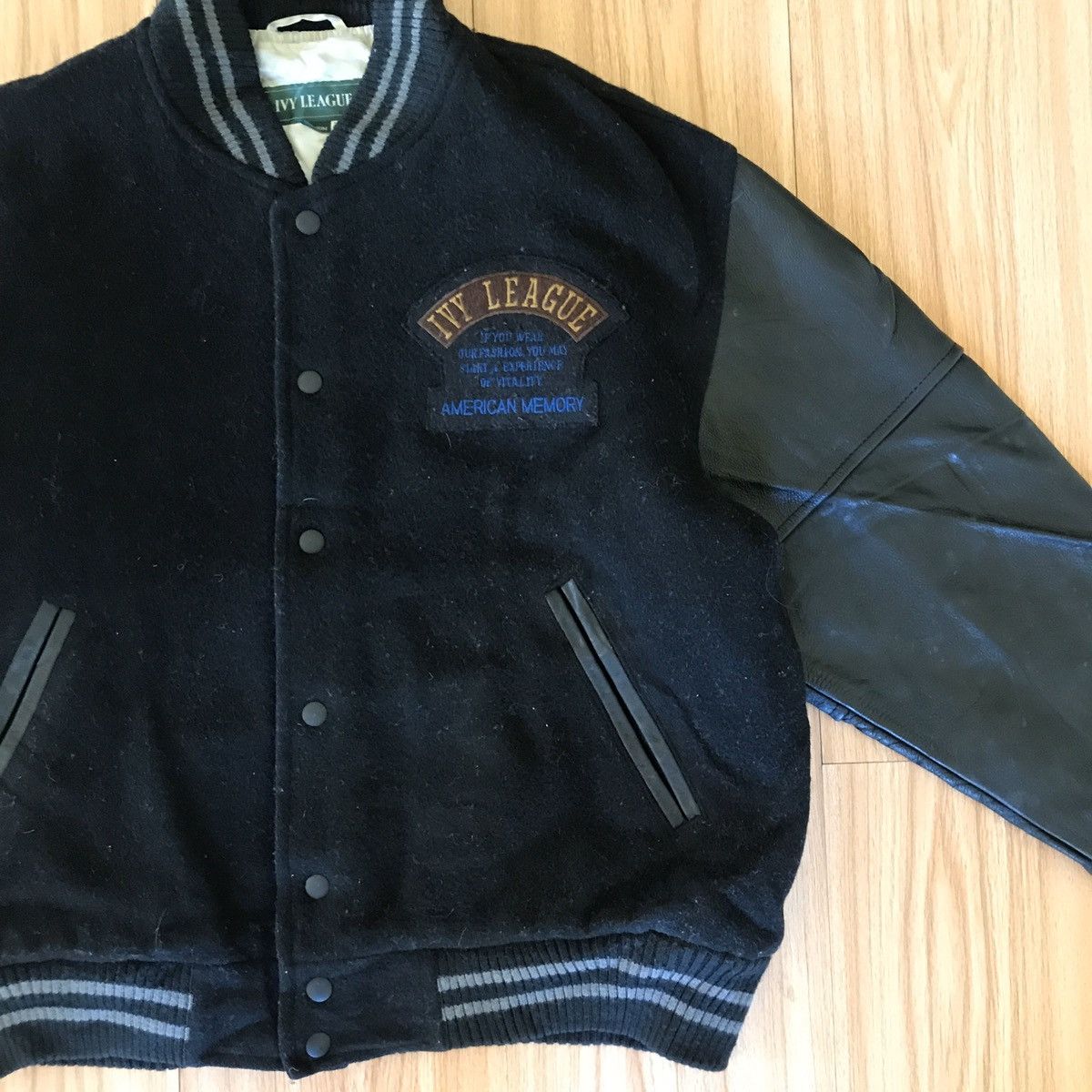 Ivy Crew 🔥RARE IVY LEAGUE VARSITY STADIUM BOMBER JACKET Size US M / EU 48-50 / 2 - 8 Thumbnail
