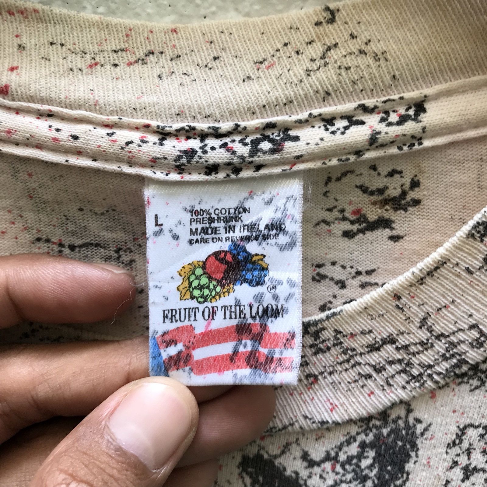 NBA Rare Vintage Rare Design In Your Face Bassketball Overprint Size US L / EU 52-54 / 3 - 8 Thumbnail
