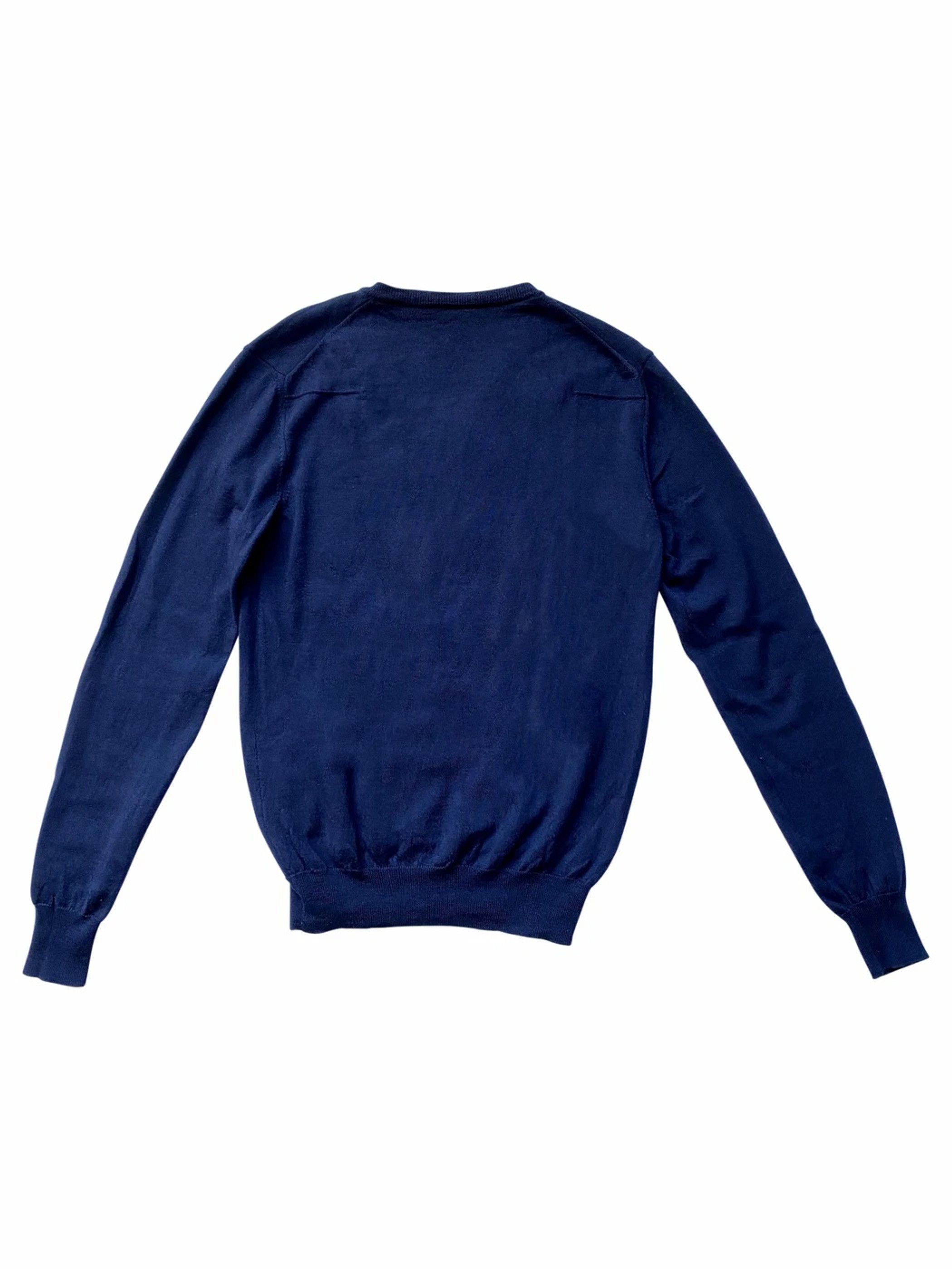Dior ⚡️QUICK SALE⚡️ 2009 Blue Dior Knit V-neck Pullover Size US S / EU 44-46 / 1 - 2 Thumbnail