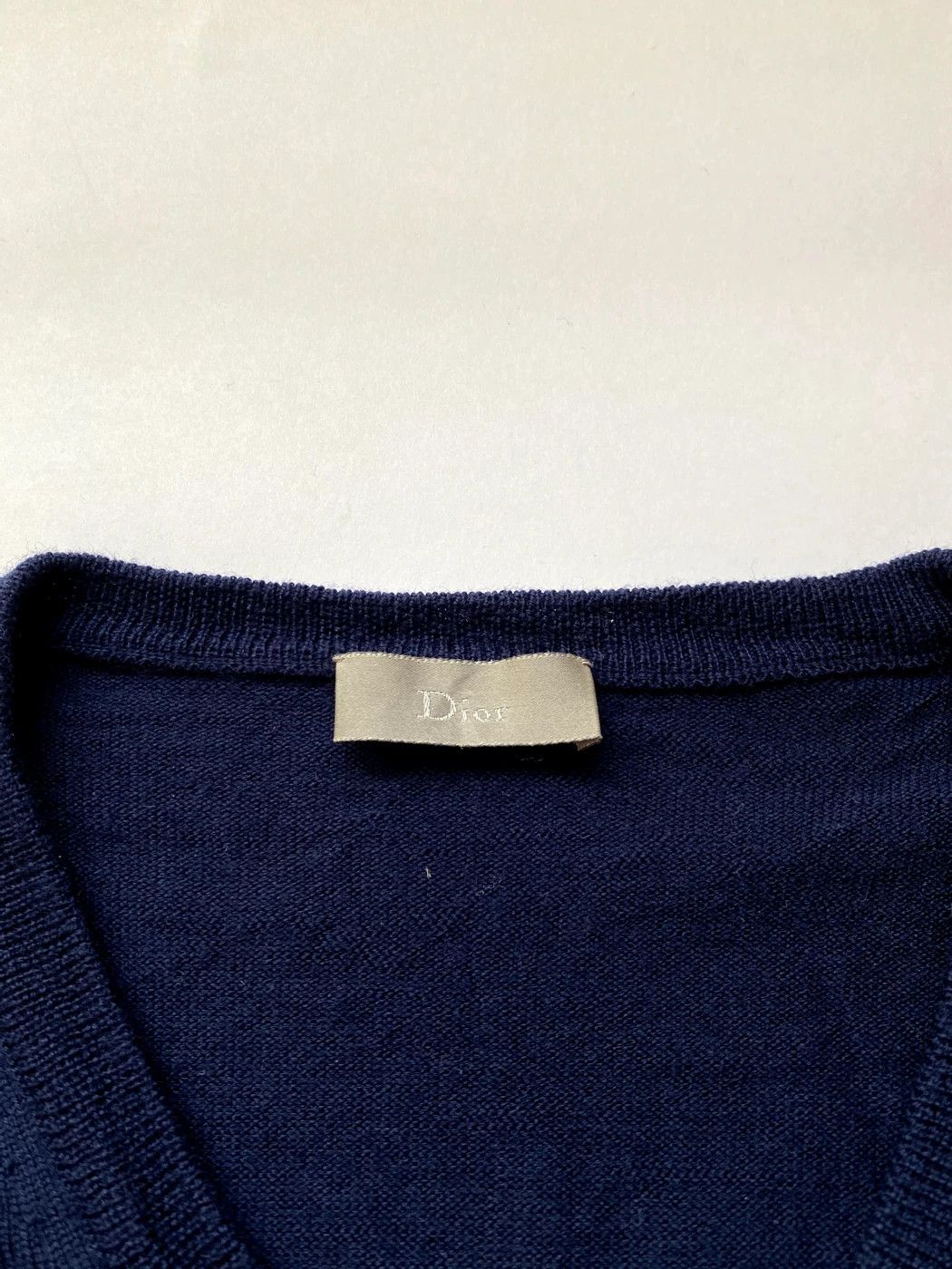 Dior ⚡️QUICK SALE⚡️ 2009 Blue Dior Knit V-neck Pullover Size US S / EU 44-46 / 1 - 3 Thumbnail