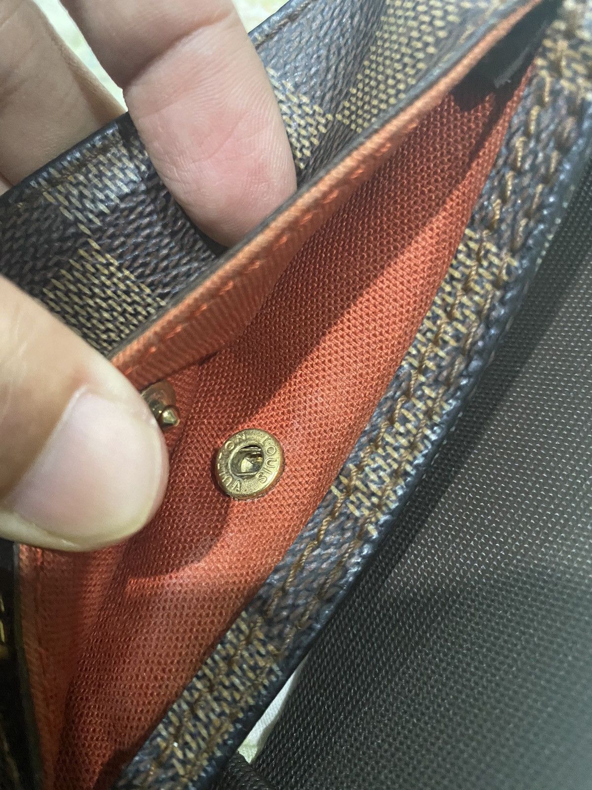 Louis Vuitton Authentic Louis Vuitton Damier Geronimos Damier Ebene Bag Size ONE SIZE - 10 Thumbnail