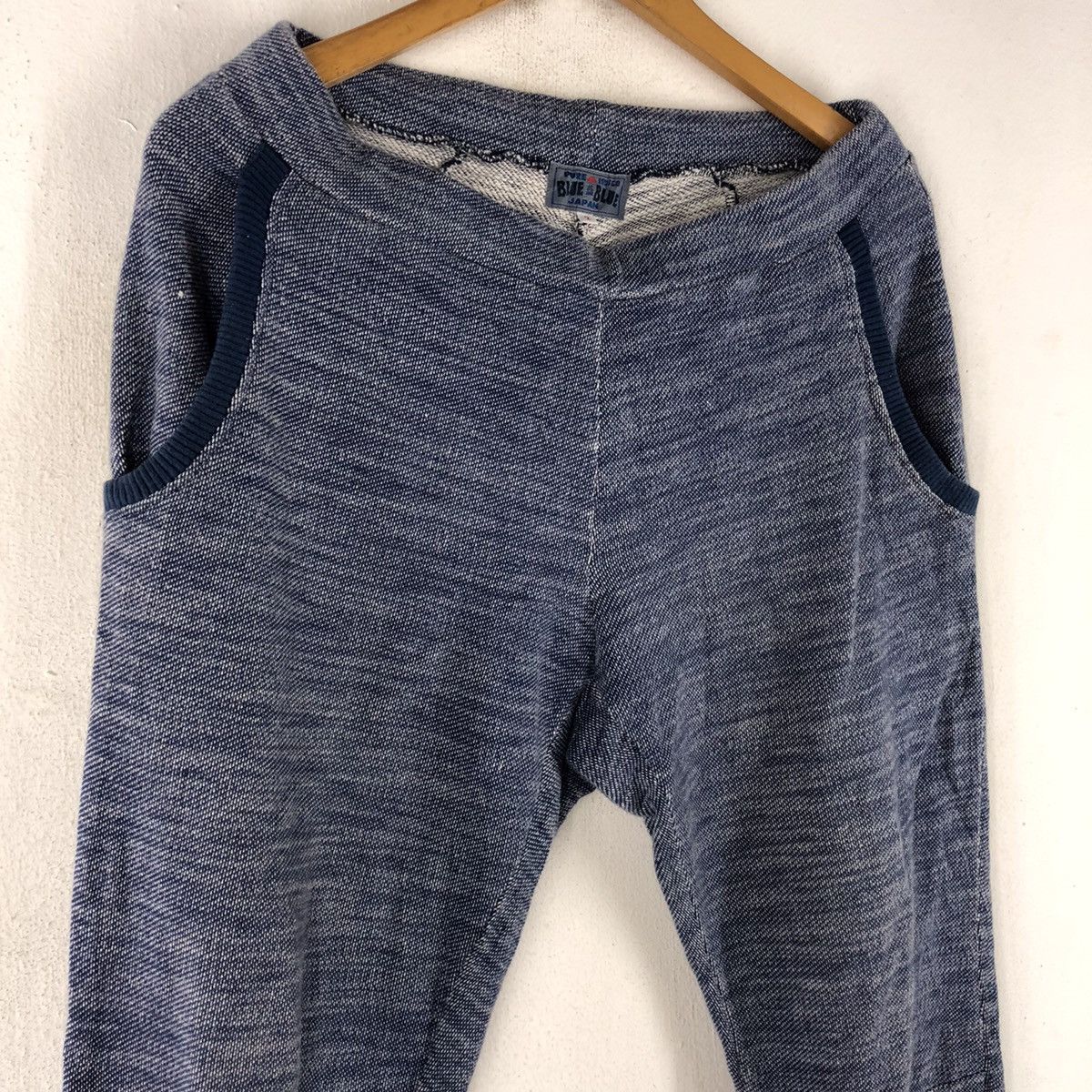 Blue Blue Japan 🔥BLUE BLUE JAPAN PURE INDIGO SWEATPANTS MADE IN JAPAN Size US 30 / EU 46 - 1 Thumbnail