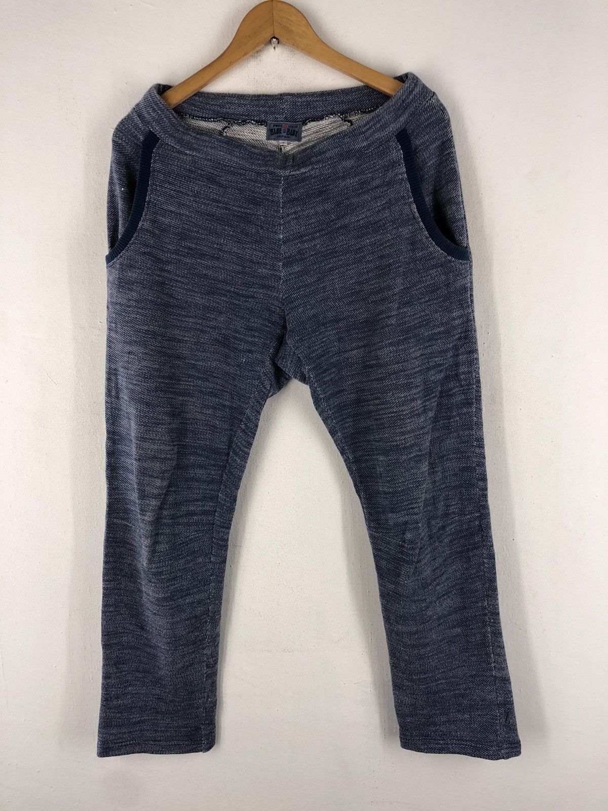Blue Blue Japan 🔥BLUE BLUE JAPAN PURE INDIGO SWEATPANTS MADE IN JAPAN Size US 30 / EU 46 - 2 Thumbnail