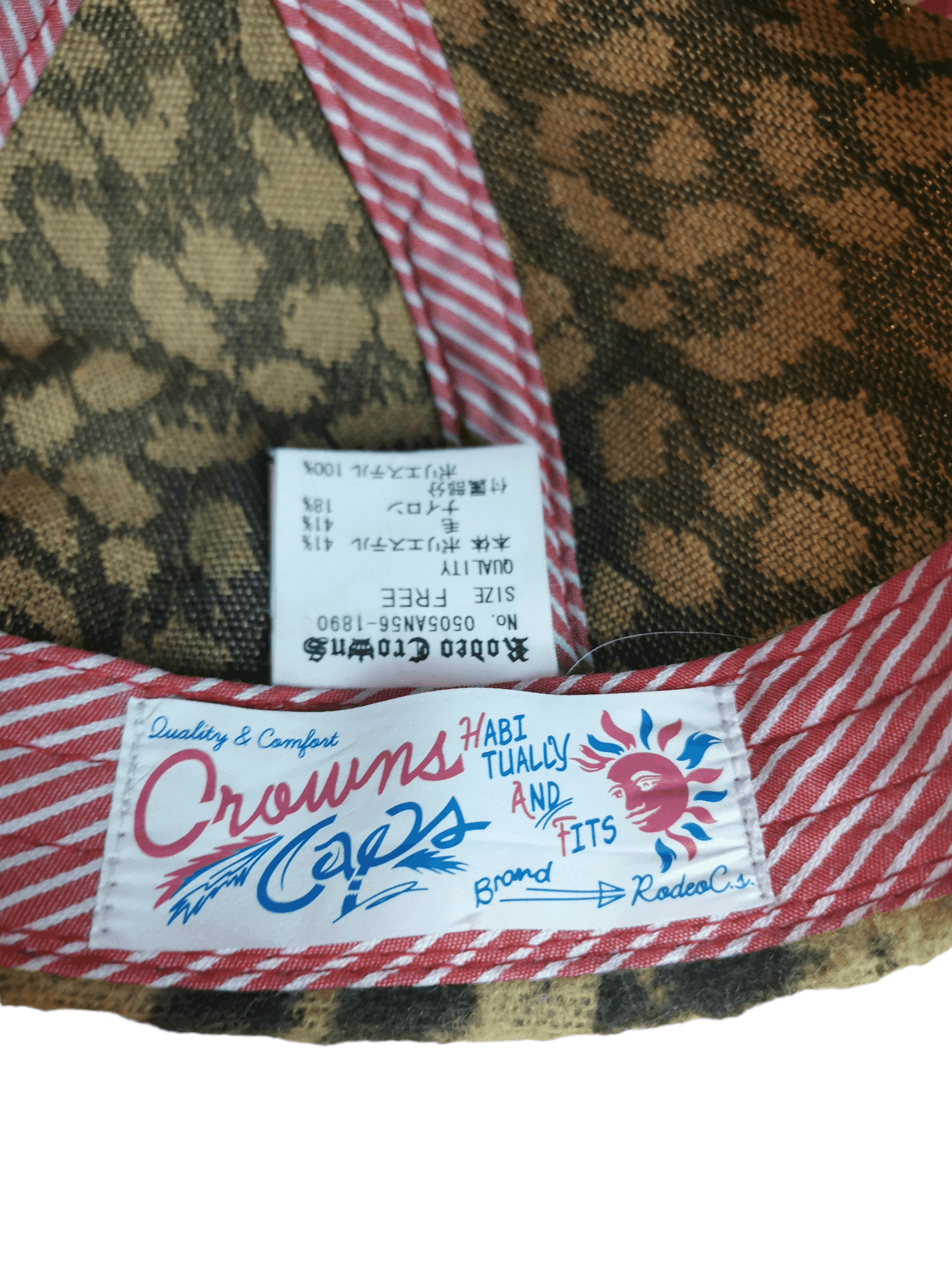 Japanese Brand JAPANESE RODEO CROWN LEOPARD DESIGN HAT Size ONE SIZE - 5 Thumbnail