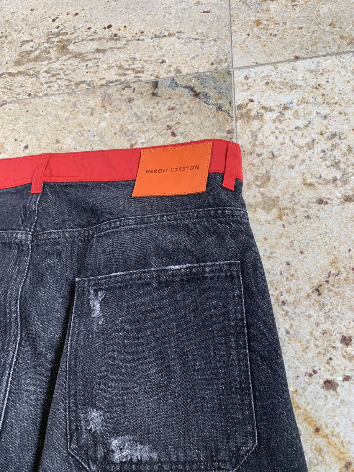 Heron Preston Nylon Belt Denim Work Pant Size US 33 - 18 Thumbnail