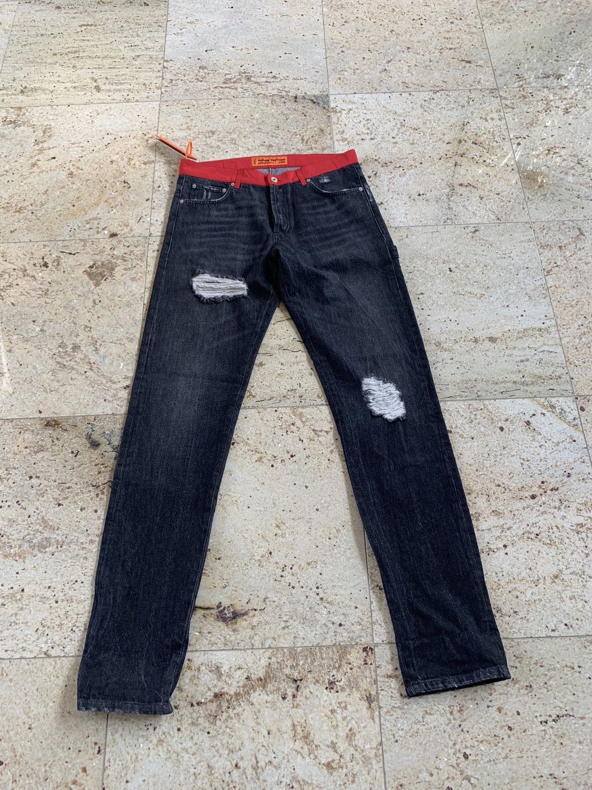Heron Preston Nylon Belt Denim Work Pant Size US 33 - 2 Thumbnail