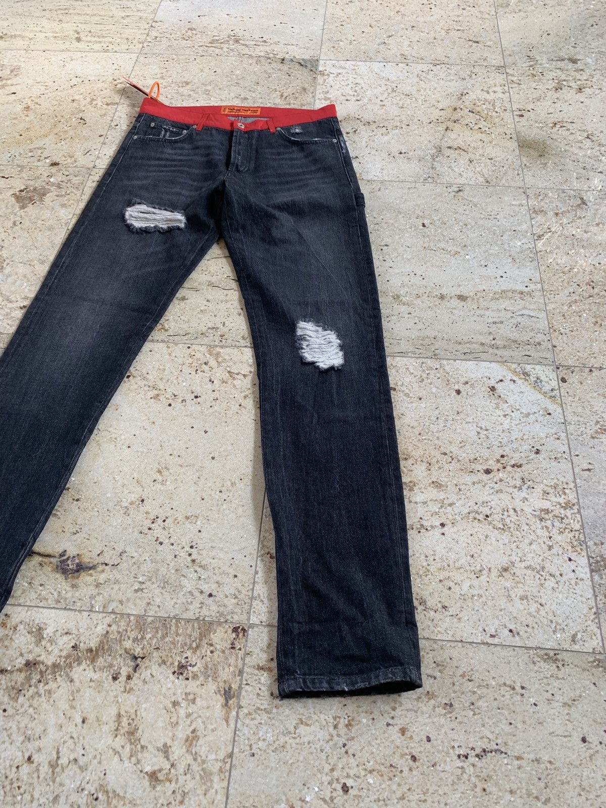 Heron Preston Nylon Belt Denim Work Pant Size US 33 - 10 Thumbnail