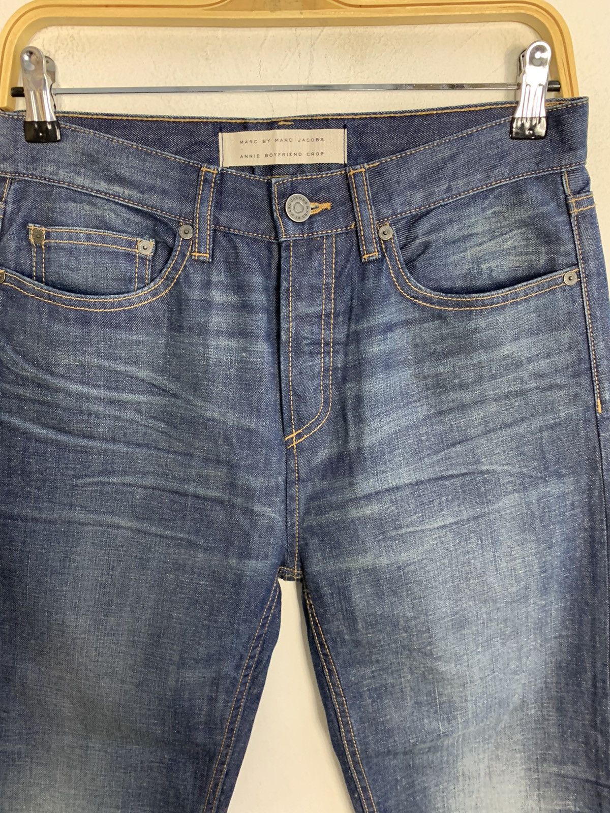 Marc by Marc Jacobs Collaboration Jacob Annie Boyfriend Crop Regular Fits Denim Size 29" - 3 Thumbnail