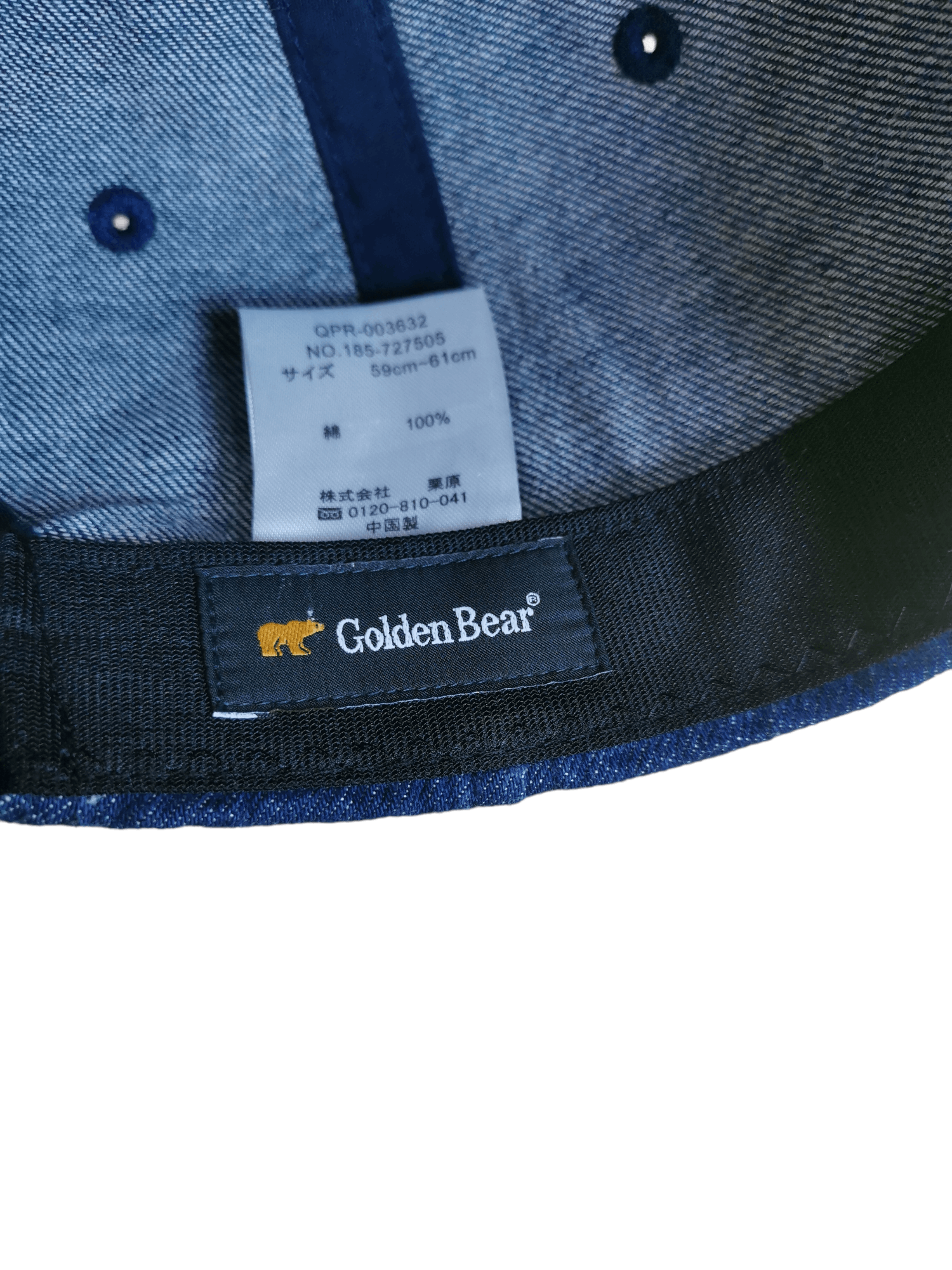 Denime GOLDEN BEAR JAPANESE BRAND DENIM HAT CAP Size ONE SIZE - 5 Thumbnail