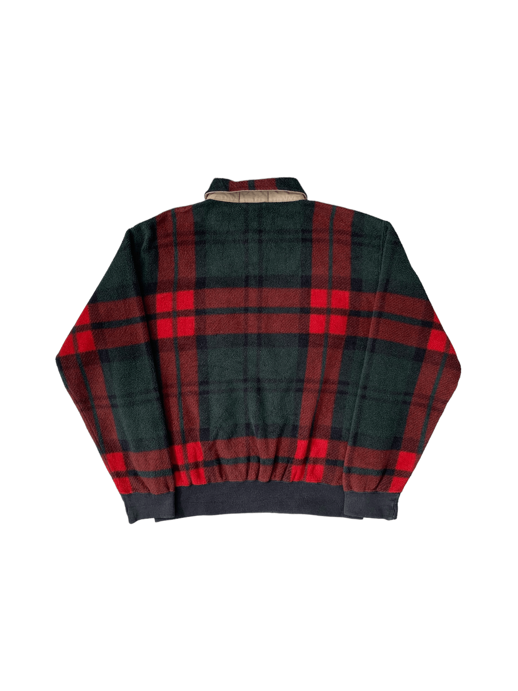 Vintage Polo Ralph Lauren Plaid Check Fleece Jacket