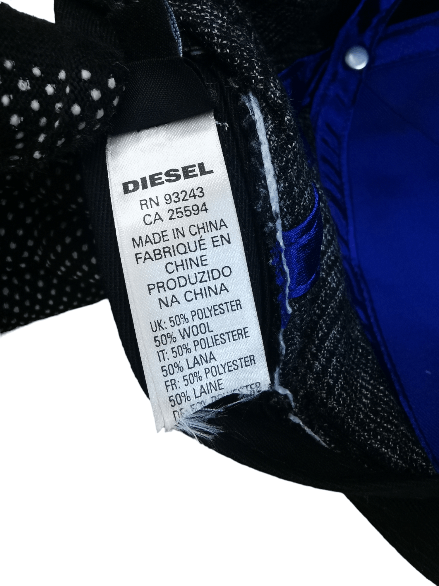 Diesel 🔥4 MONTHS SALE🔥 RARE DIESEL 2 TONE COLOUR HAT CAP Size ONE SIZE - 7 Thumbnail