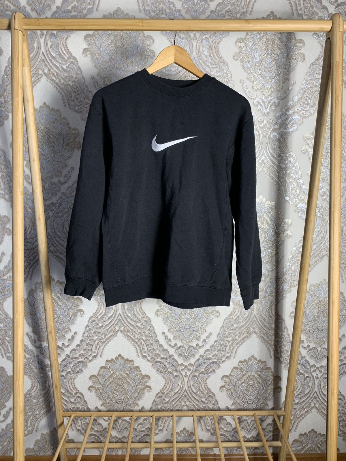 Vintage Nike Sweatshirt Big Logo Swoosh Y2K Drill streetwear