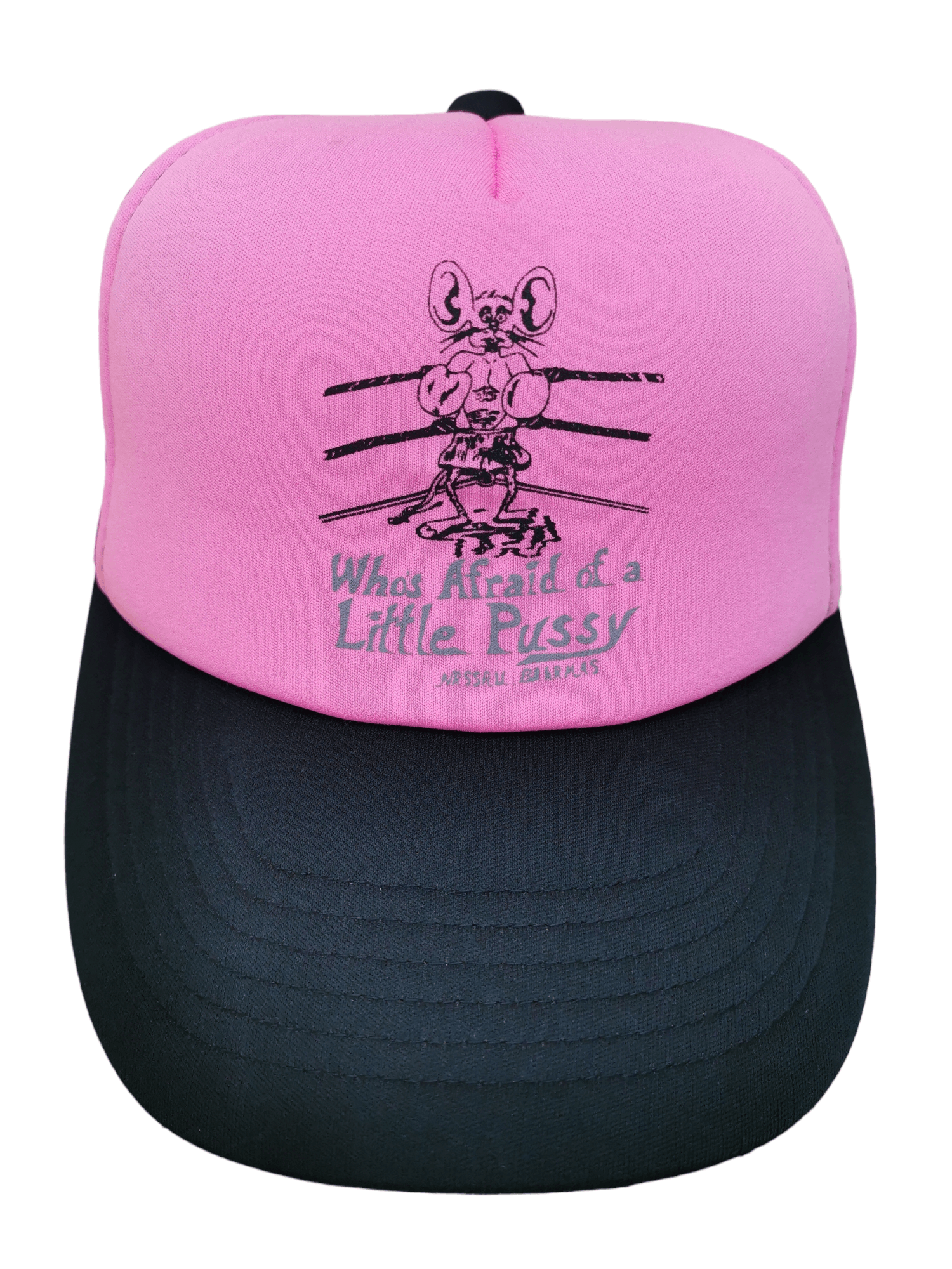 Designer × Vintage VINTAGE DESIGNER LITTLE PUSSY BOXING TRUCKER HAT CAP Size ONE SIZE - 1 Thumbnail