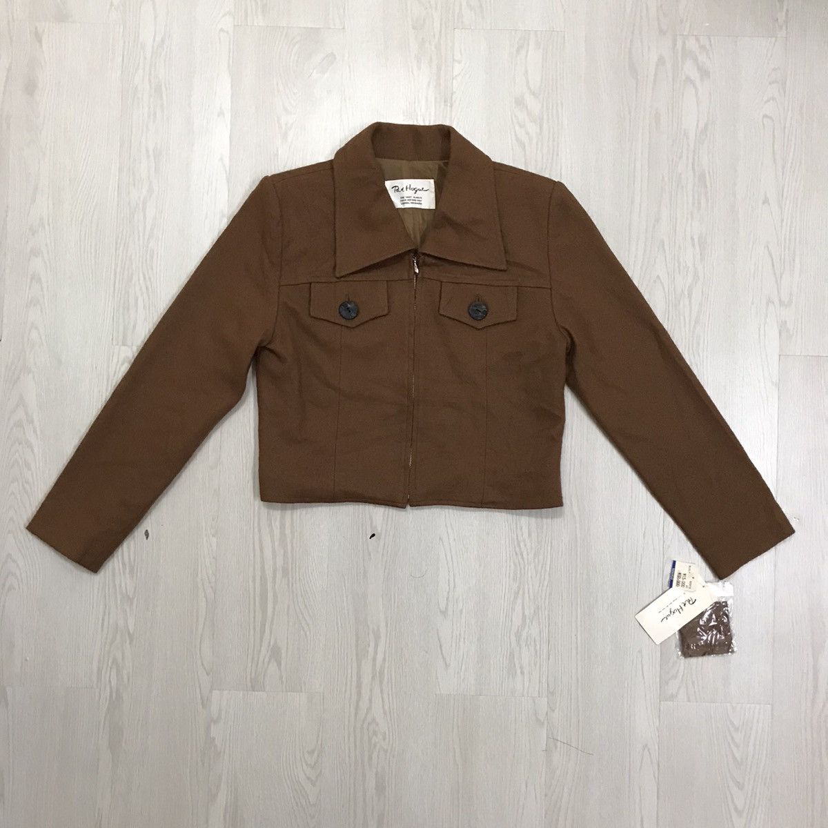 Vintage Vintage Pat Hogue Japan Wool Military Cropped Jacket Size M / US 6-8 / IT 42-44 - 1 Thumbnail