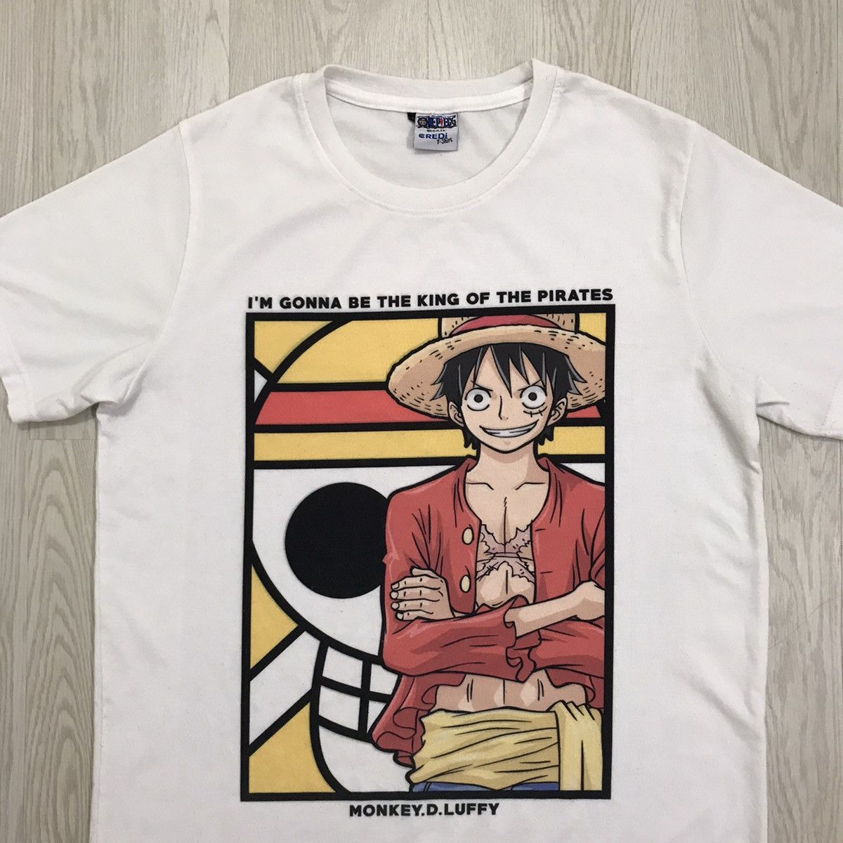 Anime × One Piece × Vintage 💥RARE💥 Vintage One Piece Anime Tee Photo Tee Big Print Size US M / EU 48-50 / 2 - 2 Thumbnail
