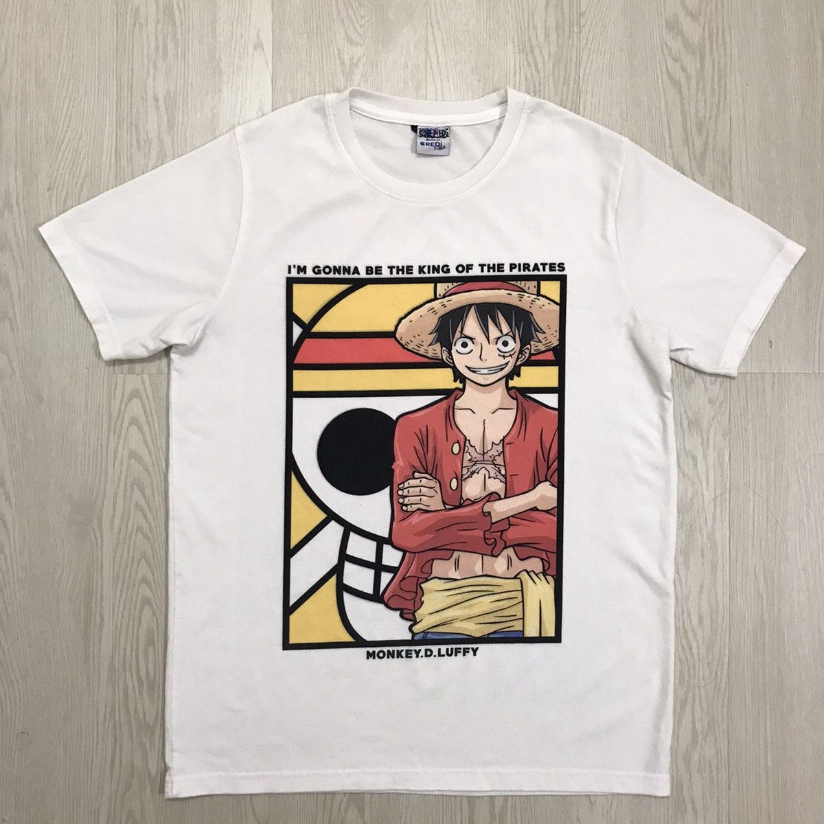 Anime × One Piece × Vintage 💥RARE💥 Vintage One Piece Anime Tee Photo Tee Big Print Size US M / EU 48-50 / 2 - 1 Thumbnail