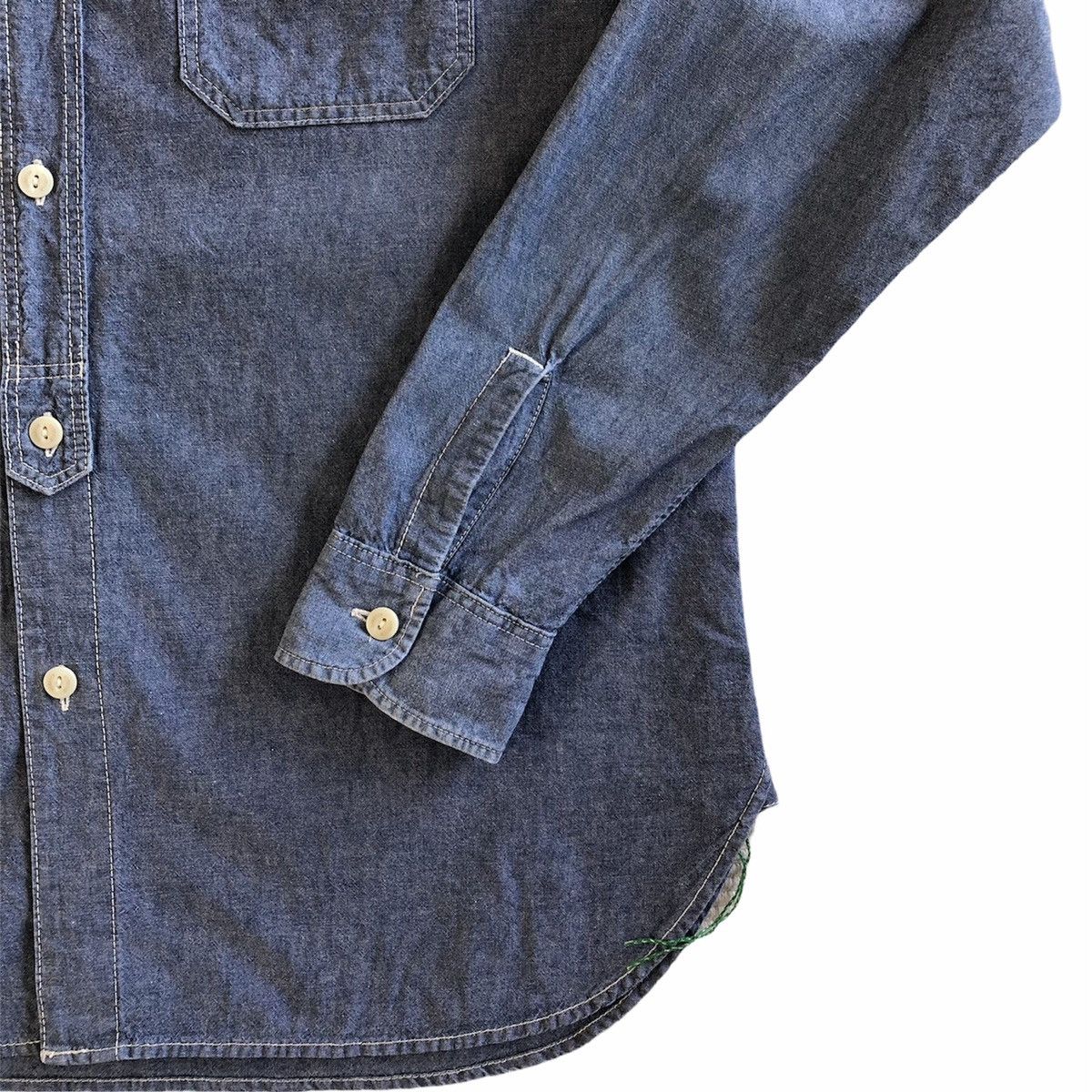 Oshkosh Vintage Flannel Chambray Shirt Double Pocket by OSHKOSH Size US XL / EU 56 / 4 - 3 Thumbnail