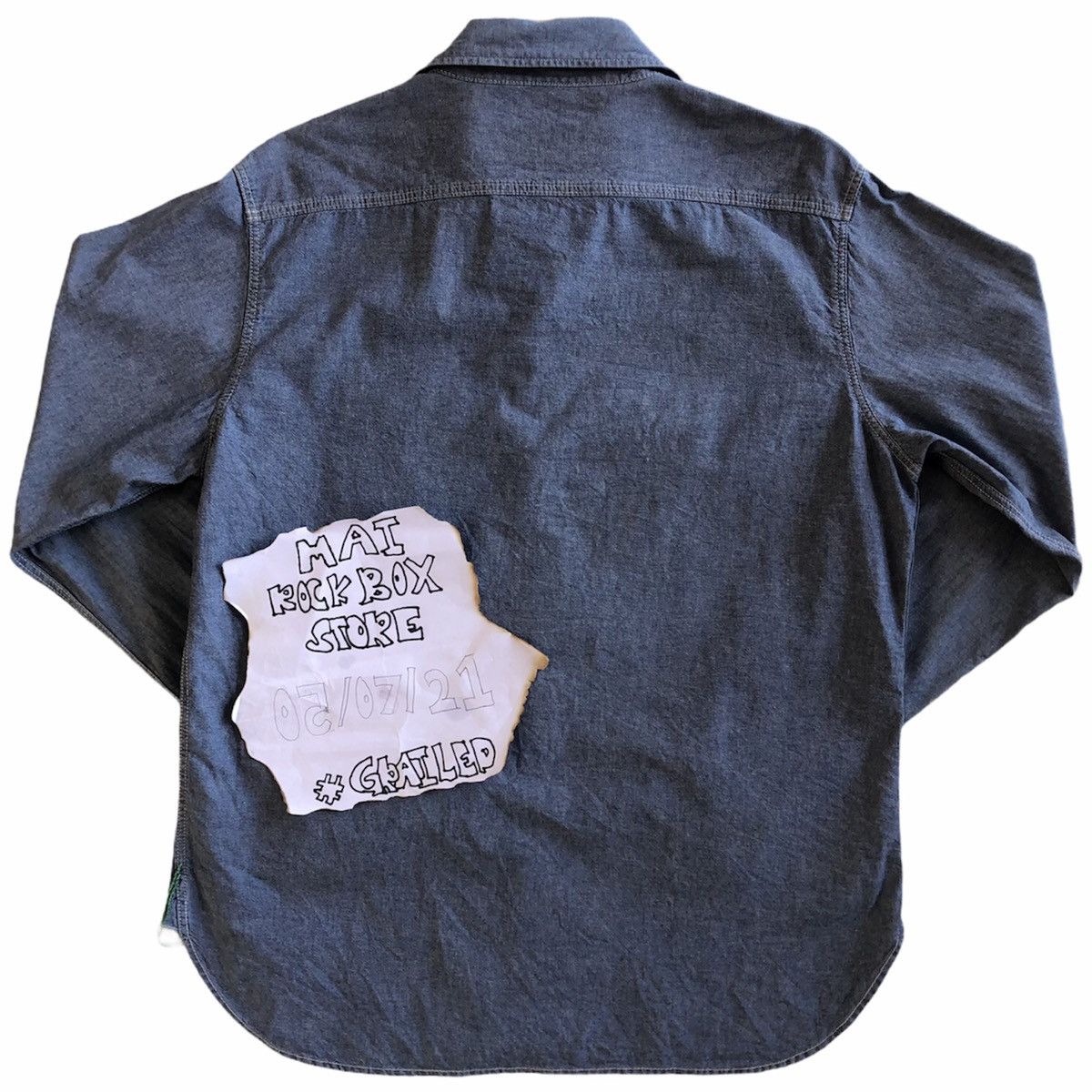 Oshkosh Vintage Flannel Chambray Shirt Double Pocket by OSHKOSH Size US XL / EU 56 / 4 - 5 Thumbnail