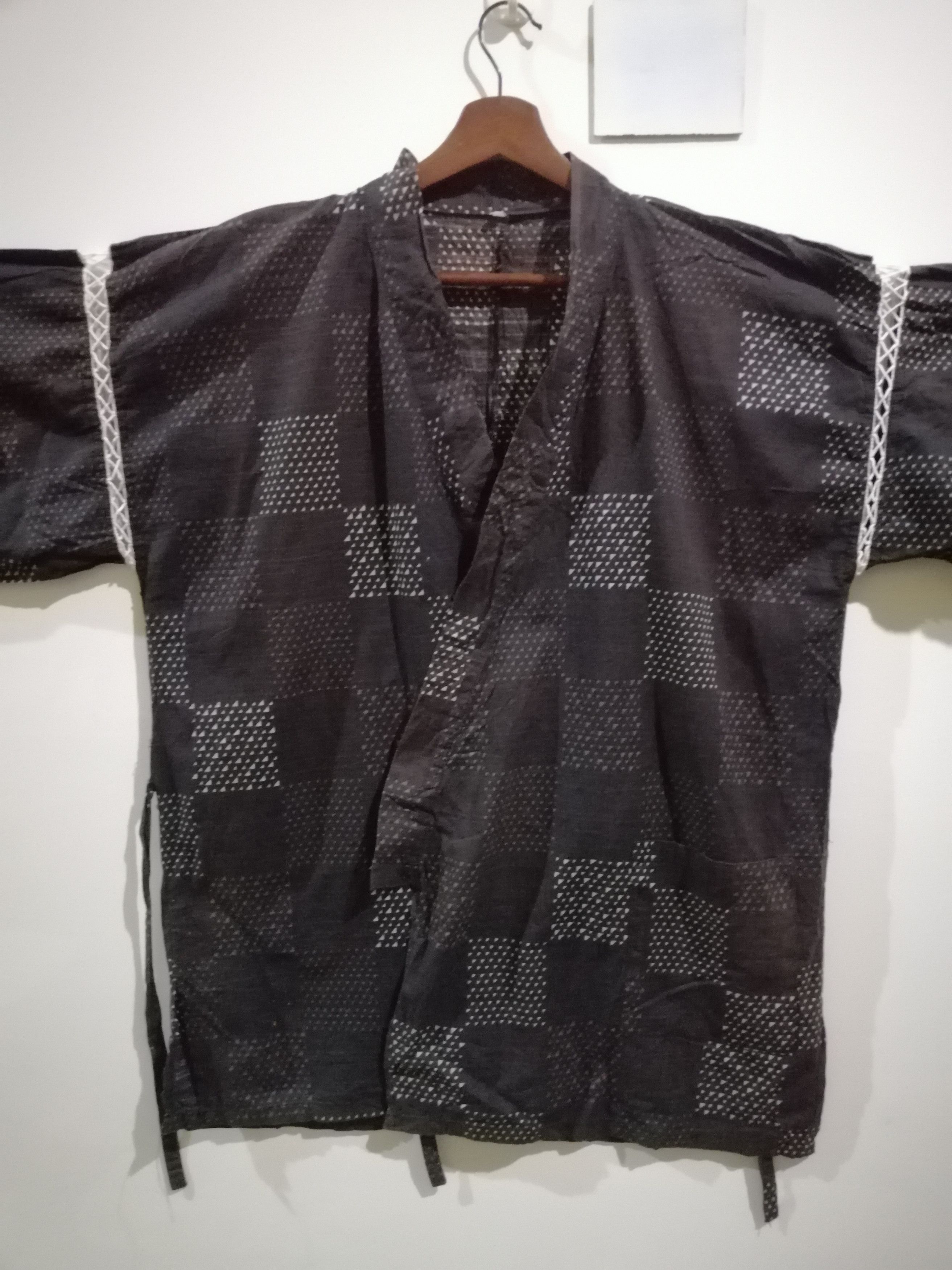 Japanese Brand Vintage kimono noragi haori hanten jinbei cardigan jacket K2 Size US L / EU 52-54 / 3 - 2 Thumbnail