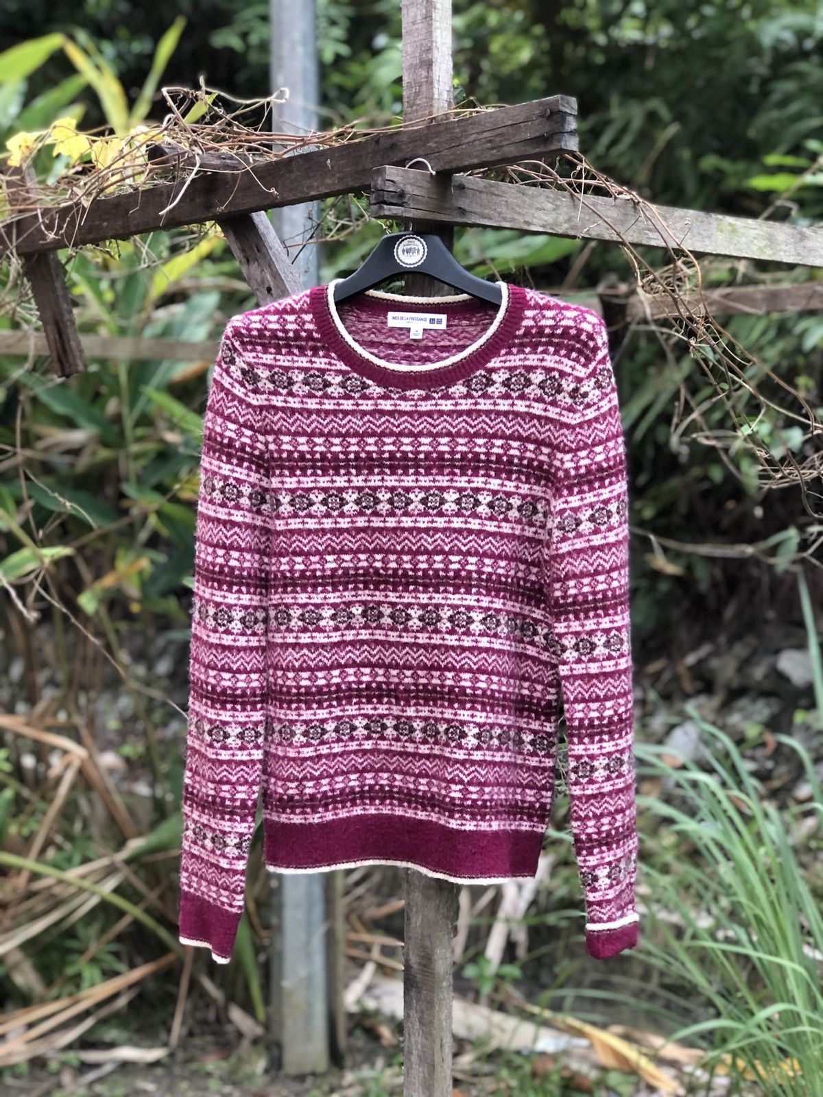 Aran Isles Knitwear Ines De La Fressange Paris x Uniqlo Mohair Knit Sweater Size US S / EU 44-46 / 1 - 1 Thumbnail