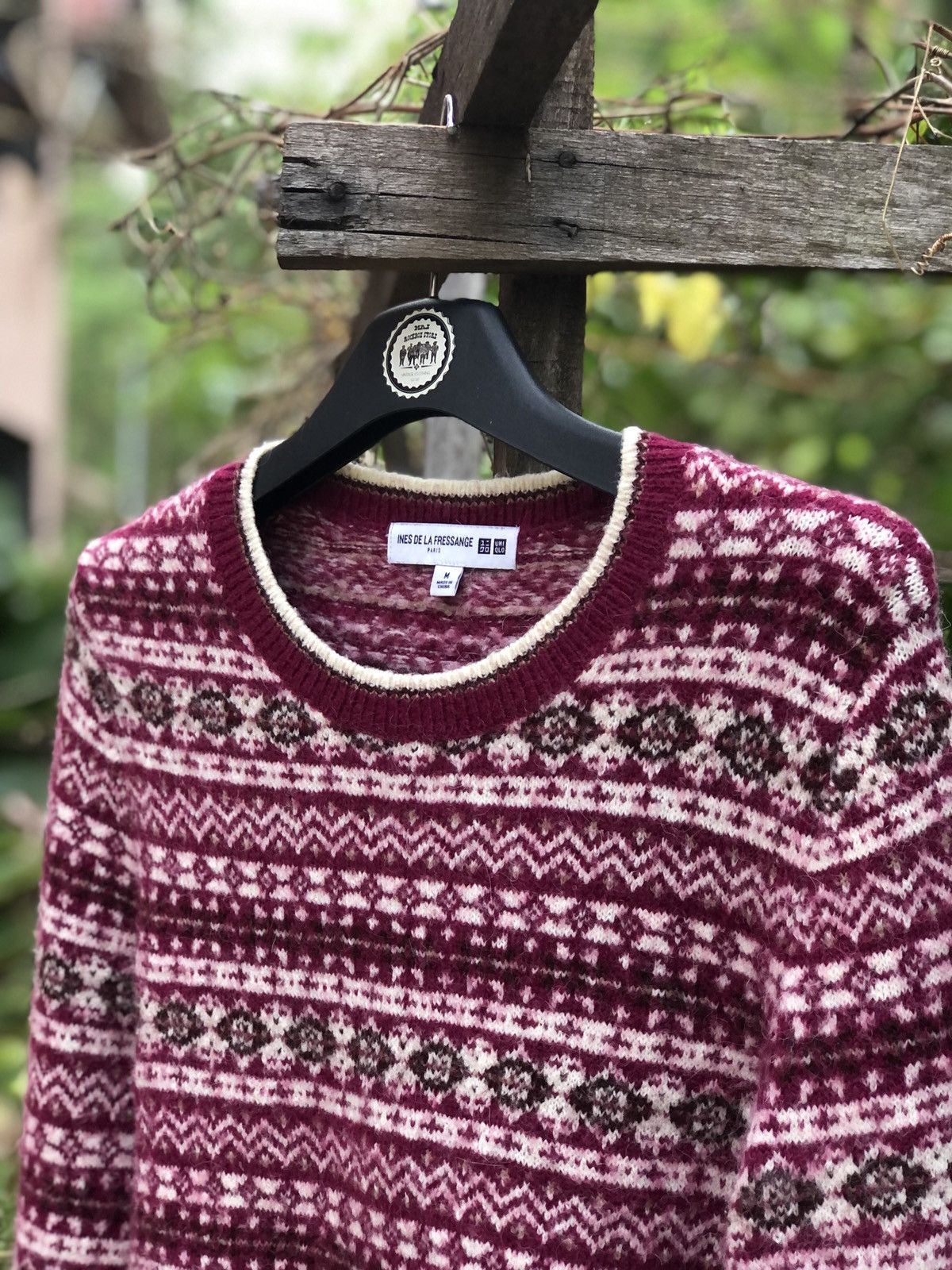 Aran Isles Knitwear Ines De La Fressange Paris x Uniqlo Mohair Knit Sweater Size US S / EU 44-46 / 1 - 2 Thumbnail