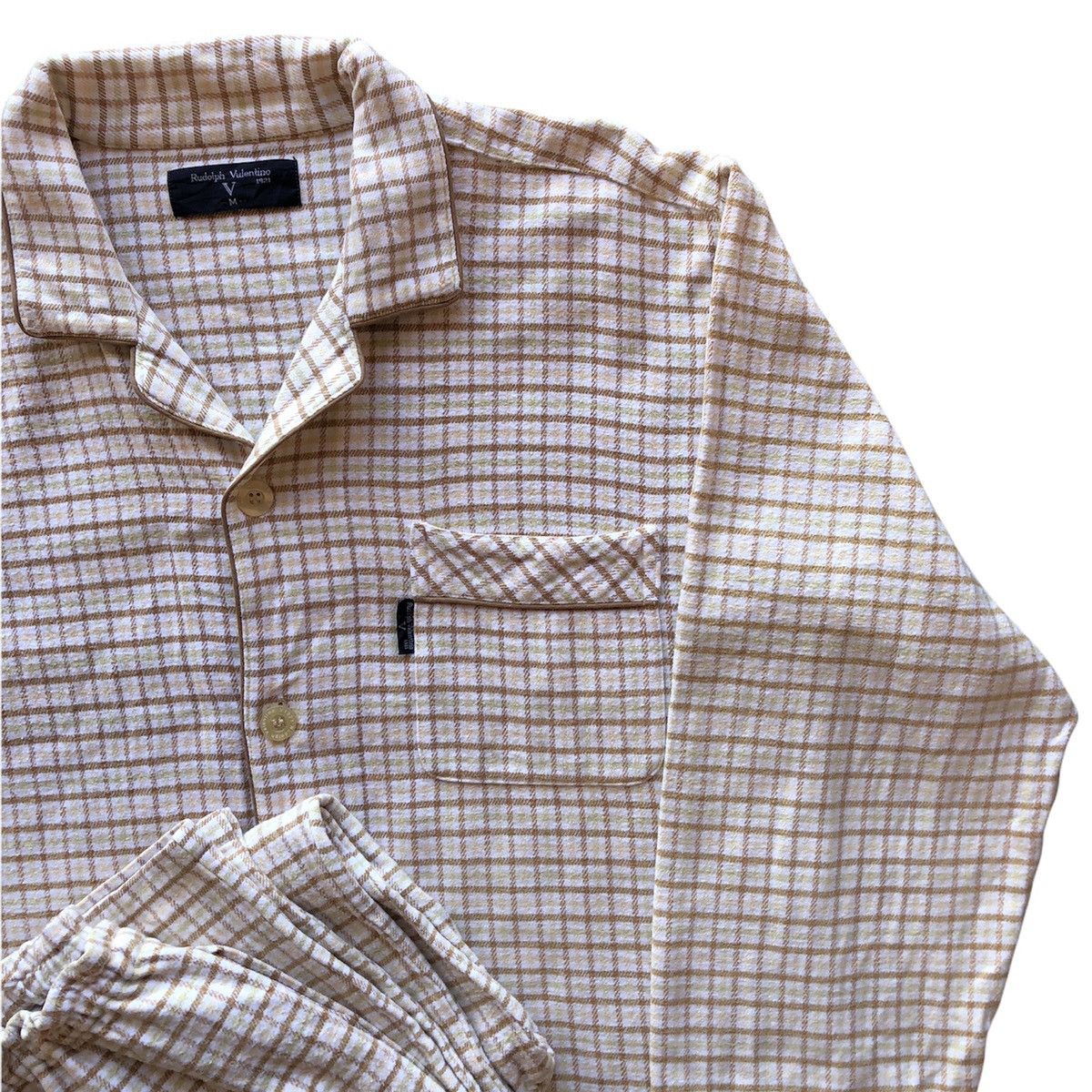 Valentino Vintage Pyjama Set Checkered by Rudolph Valentino Size US M / EU 48-50 / 2 - 3 Thumbnail