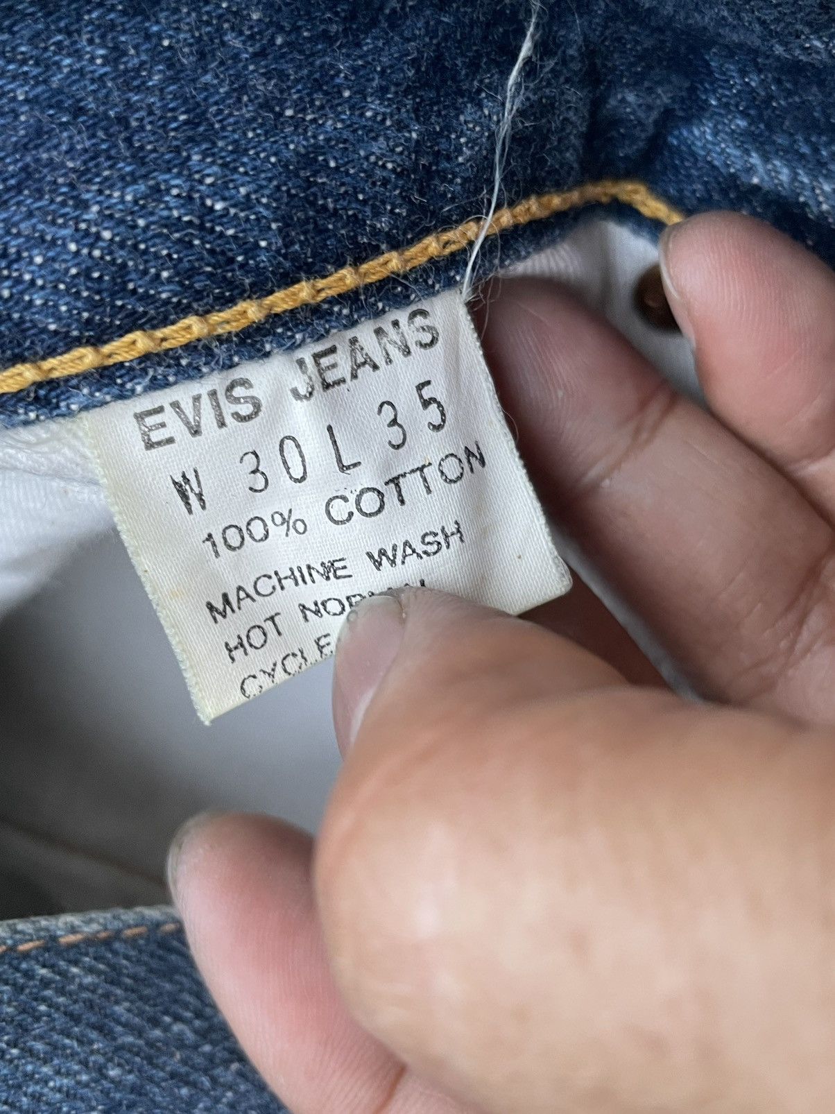Evisu Vintage Evis Selvedge Denim Rework Size US 31 - 18 Thumbnail