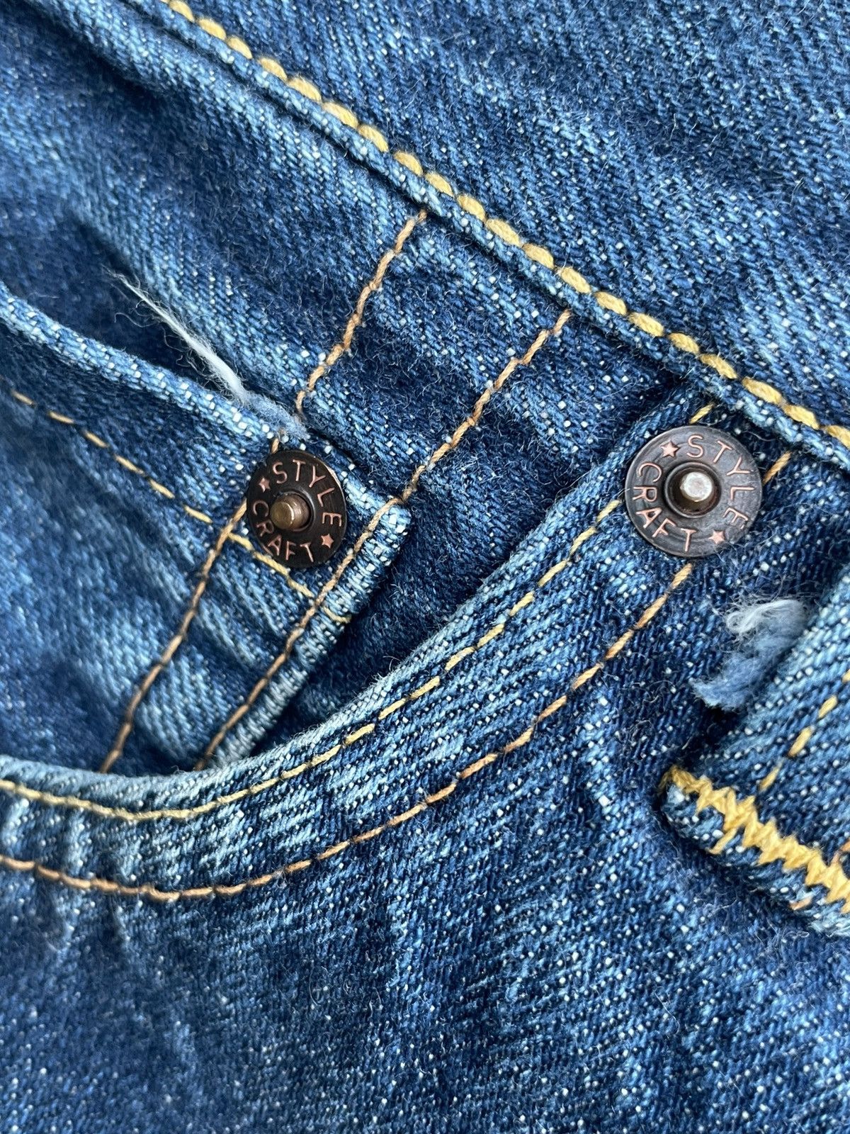 Evisu Vintage Evis Selvedge Denim Rework Size US 31 - 21 Thumbnail