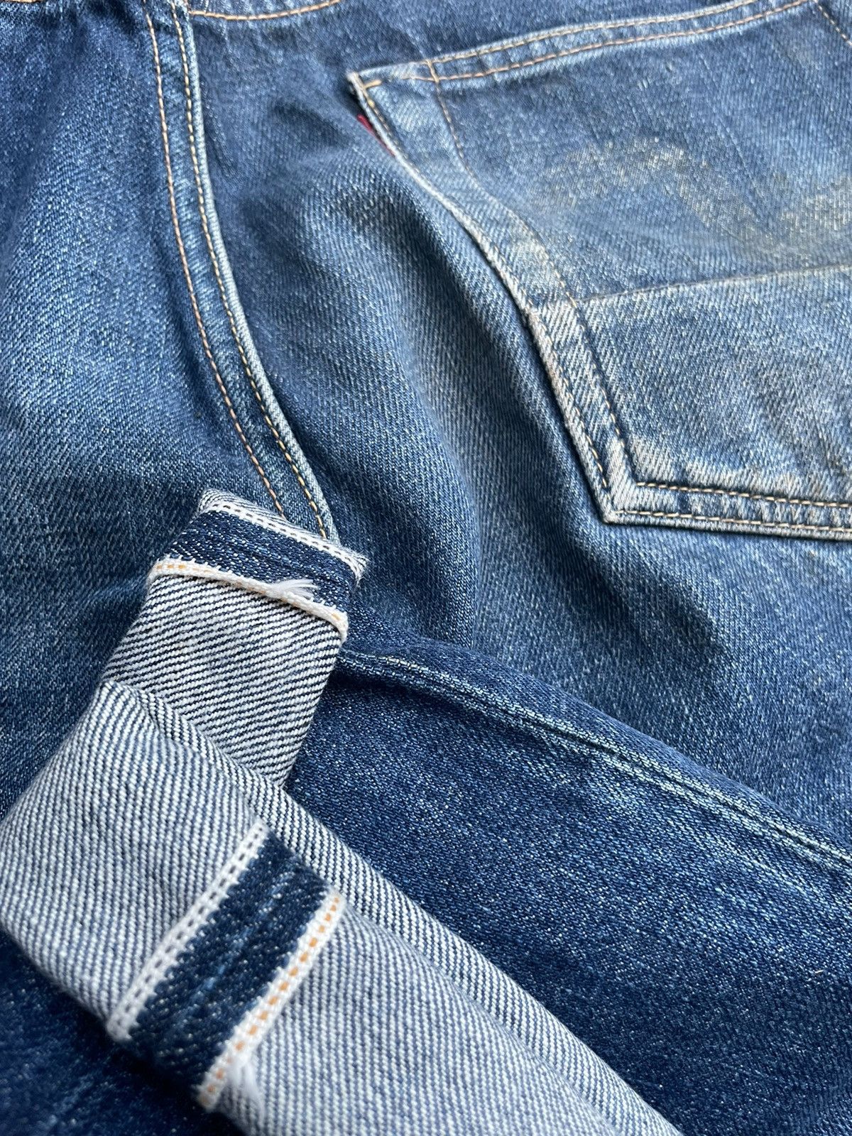 Evisu Vintage Evis Selvedge Denim Rework Size US 31 - 13 Thumbnail