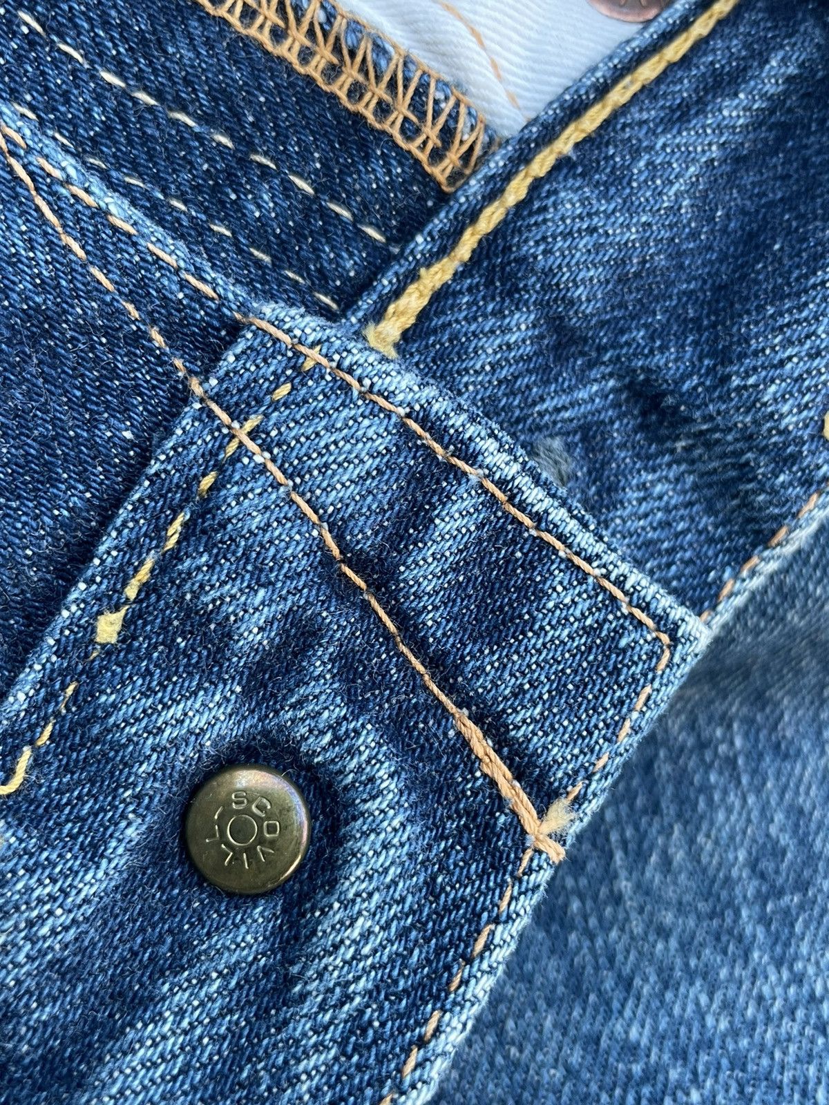 Evisu Vintage Evis Selvedge Denim Rework Size US 31 - 19 Thumbnail