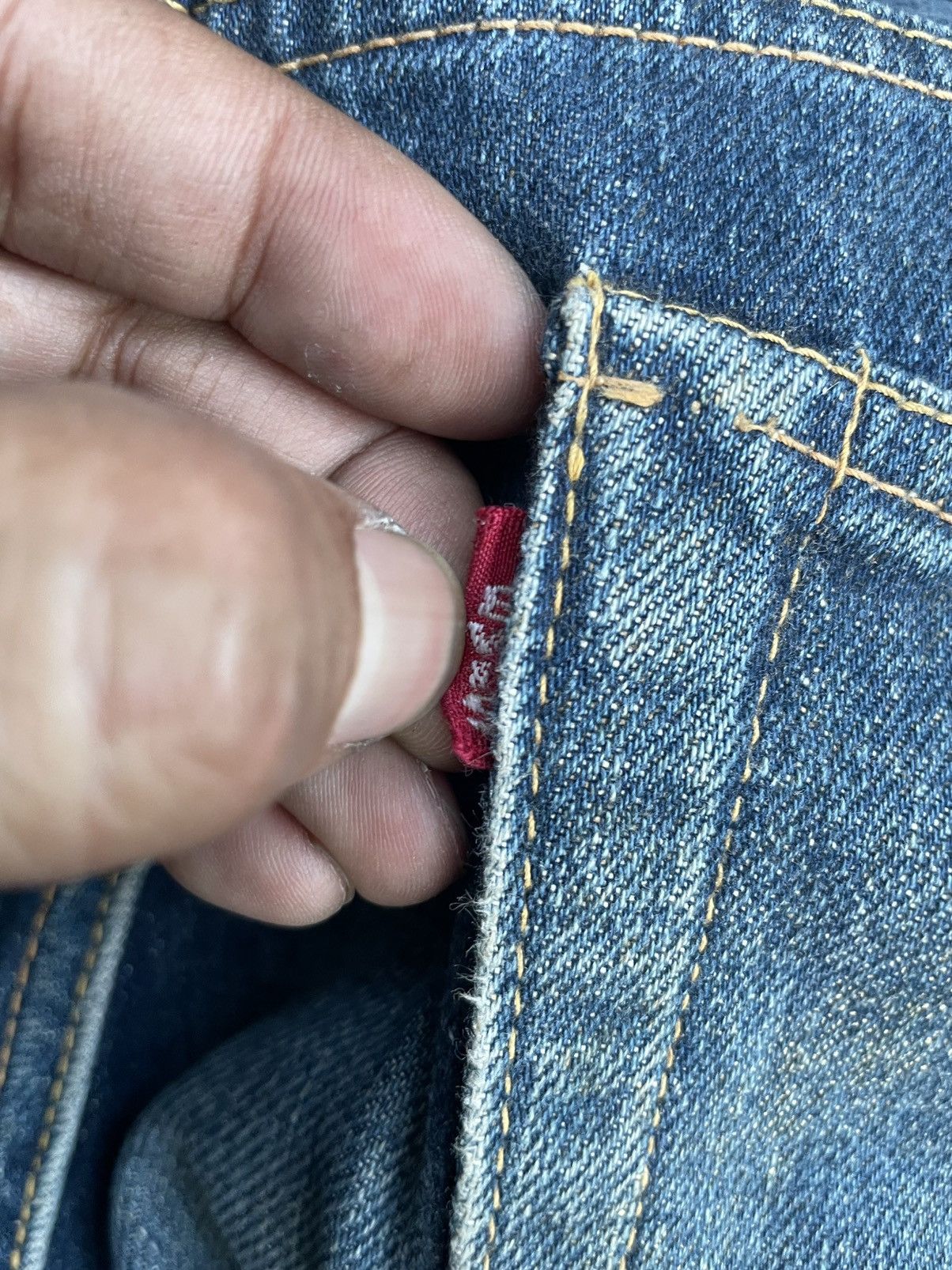 Evisu Vintage Evis Selvedge Denim Rework Size US 31 - 16 Thumbnail