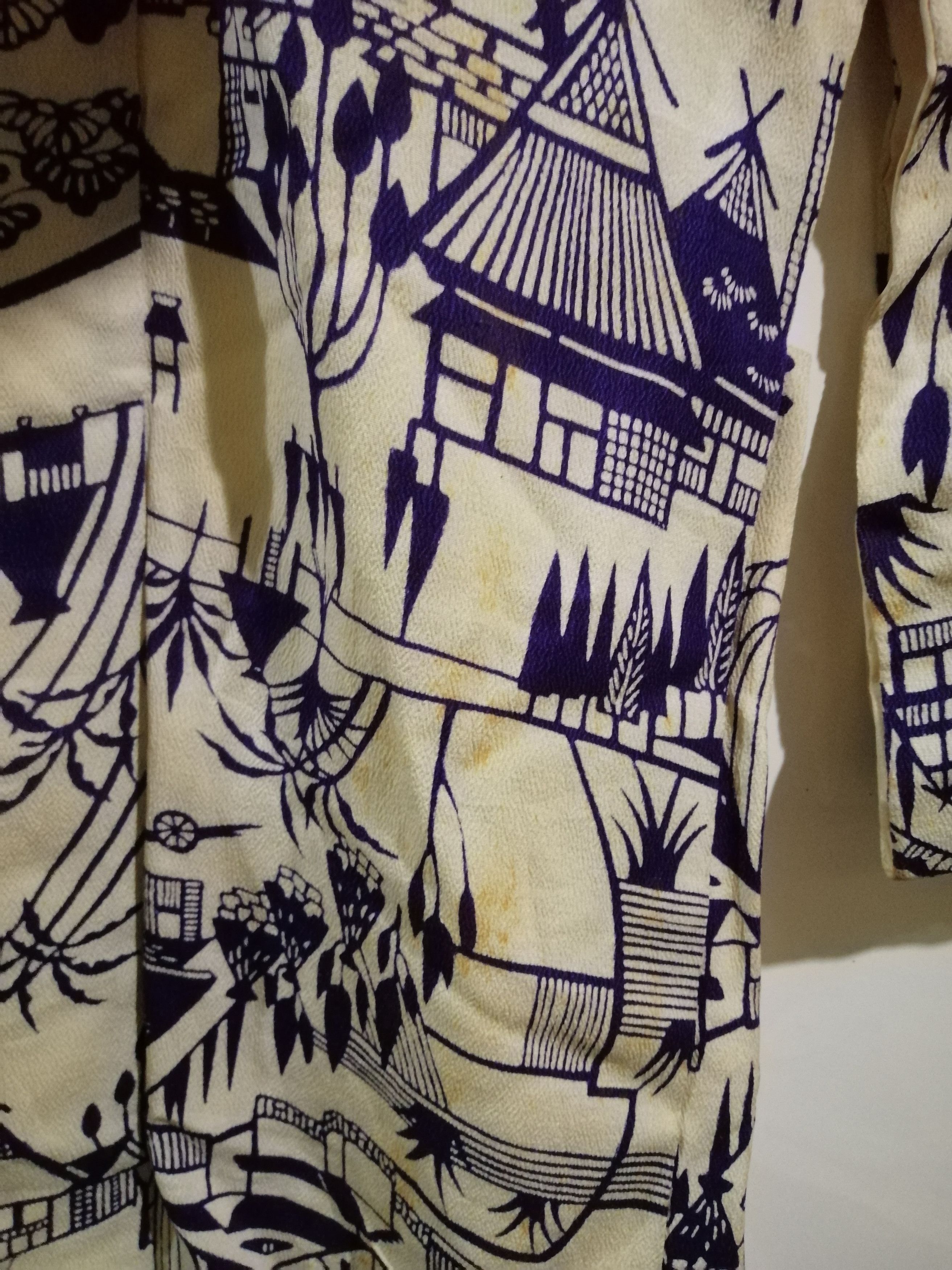 Japanese Brand Vintage full print kimono noragi haori hanten jinbei K2 Size US L / EU 52-54 / 3 - 9 Thumbnail