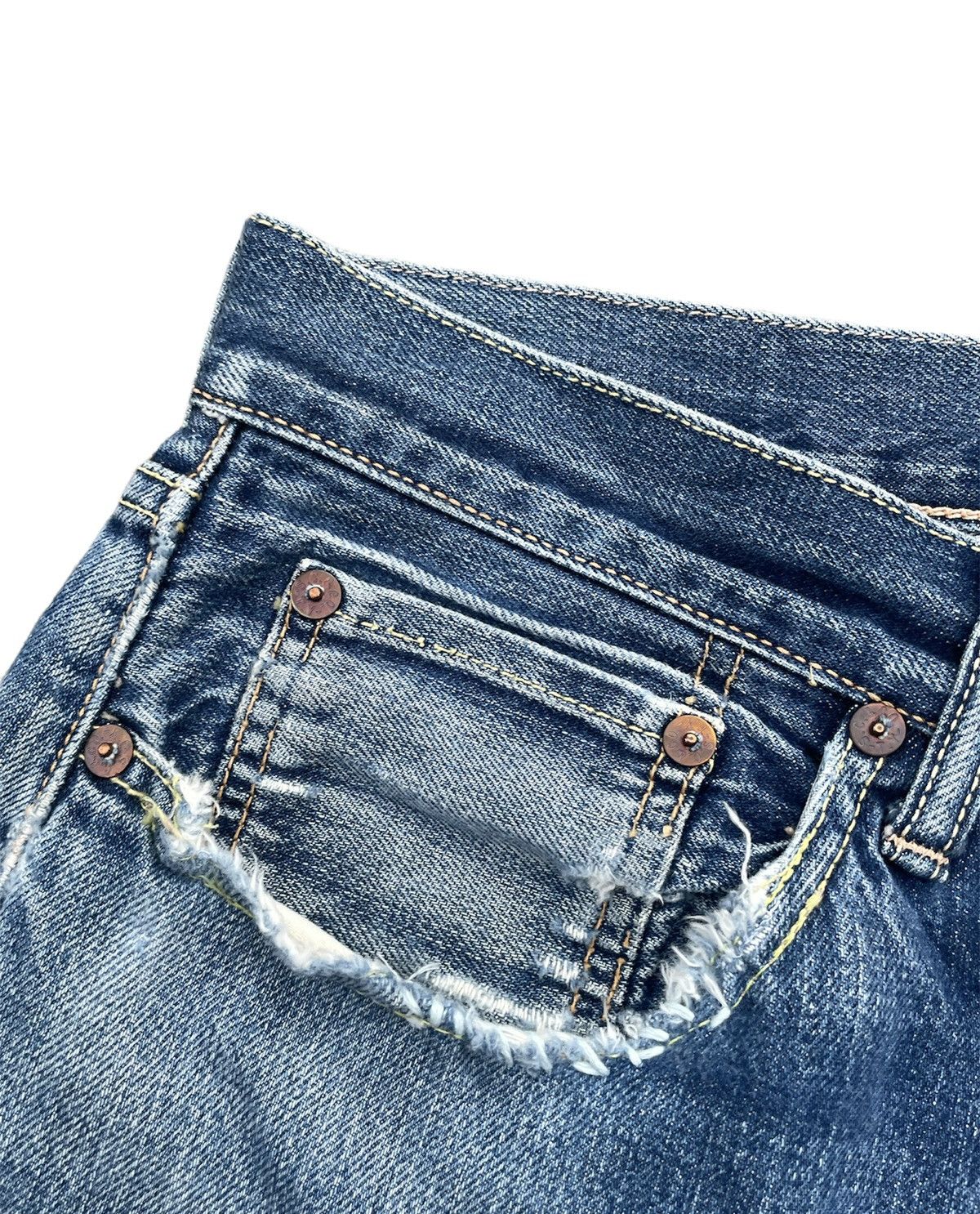 Sugar Cane Vintage Sugar Cane Selvedge Aging Distressed Rework Size US 34 / EU 50 - 9 Thumbnail